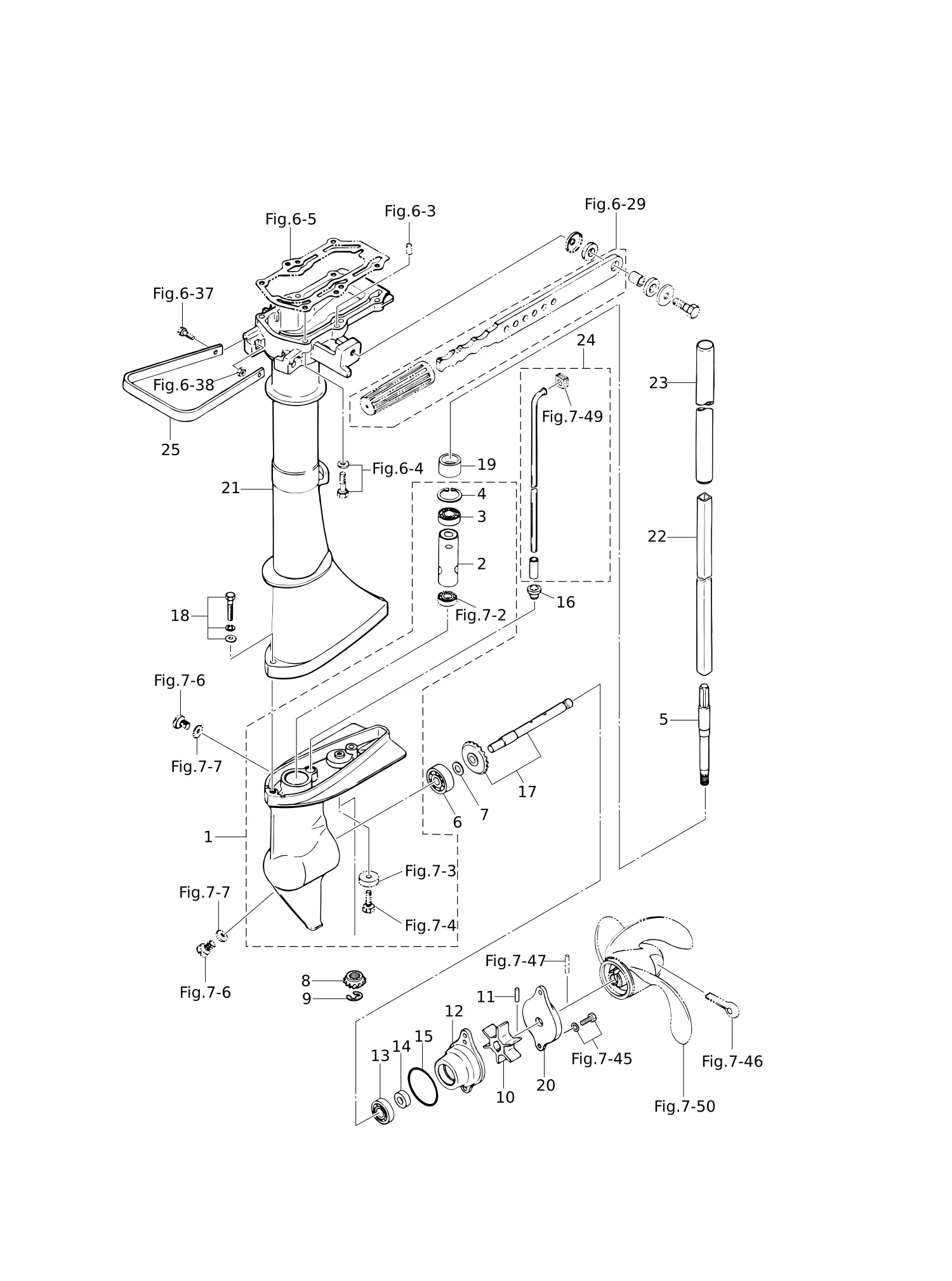 DRIVE SHAFT HOUSING · GEAR CASE (M2.5/3.5A2)