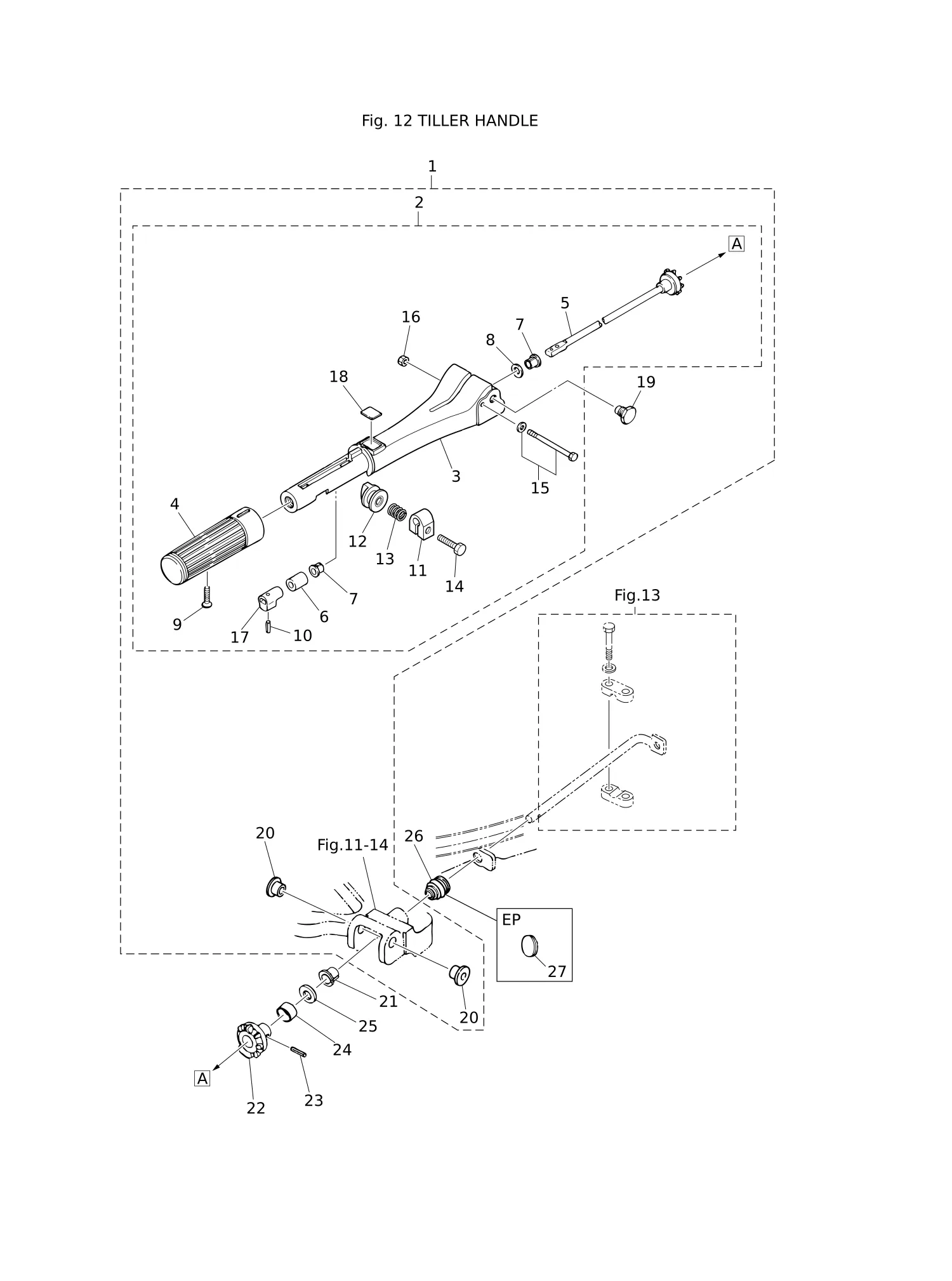 TILLER HANDLE