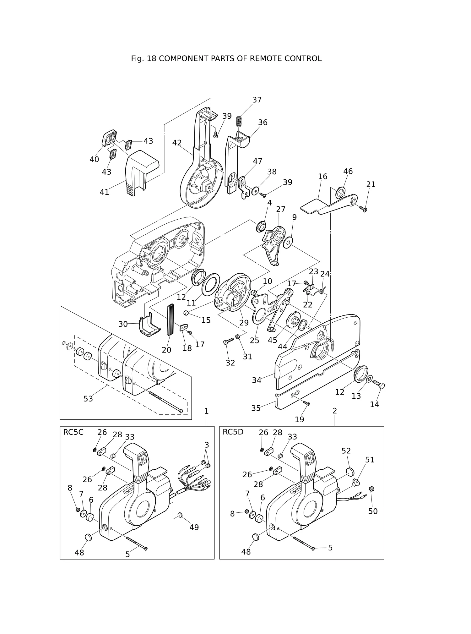 COMPONENT PARTS OF REMOTE CONTROL