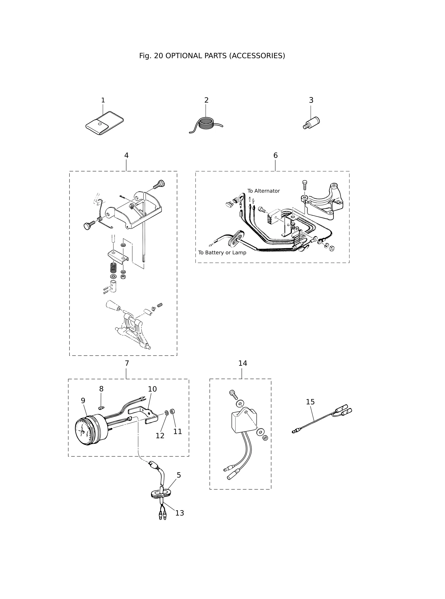OPTIONAL PARTS (ACCESSORIES) (1)