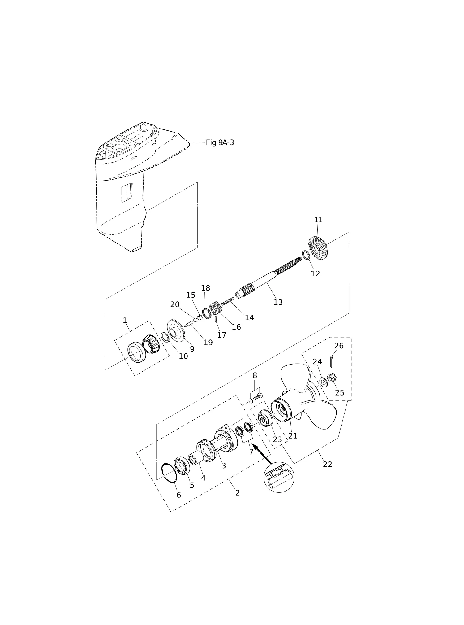GEAR CASE (PROPELLER SHAFT)