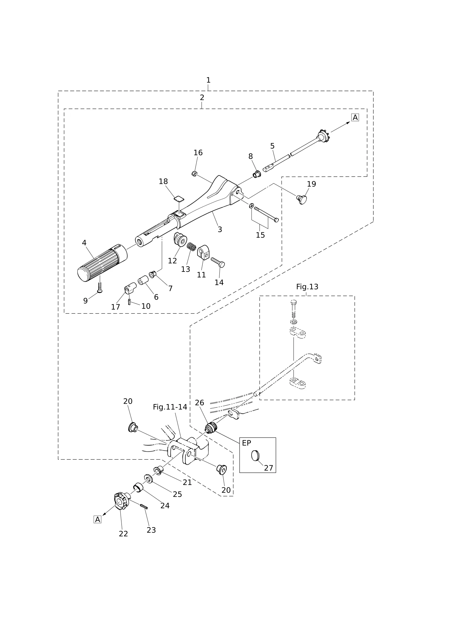 TILLER HANDLE