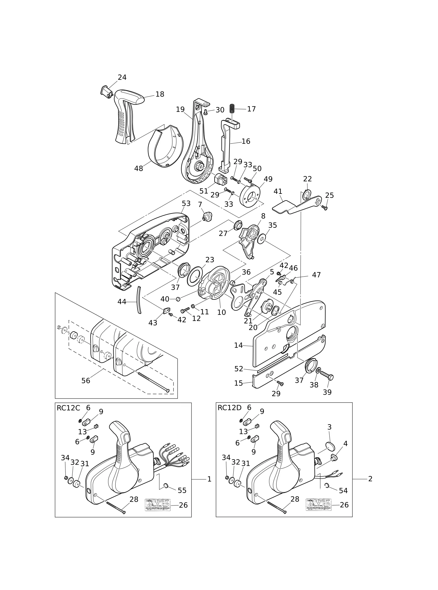 COMPONENT PARTS OF REMOTE CONTROL