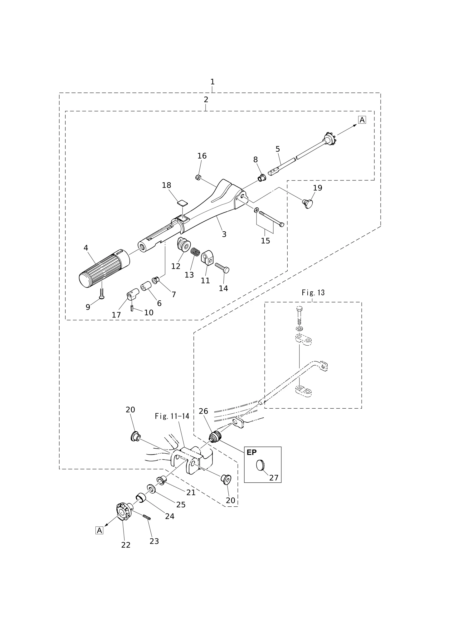 TILLER HANDLE