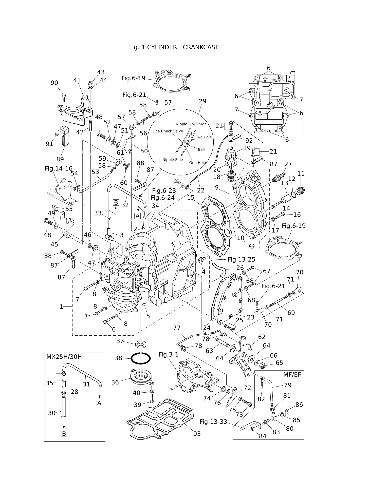 CYLINDER · CRANK CASE