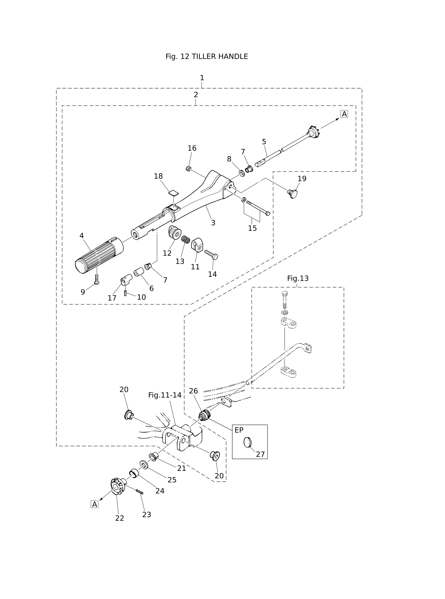 TILLER HANDLE