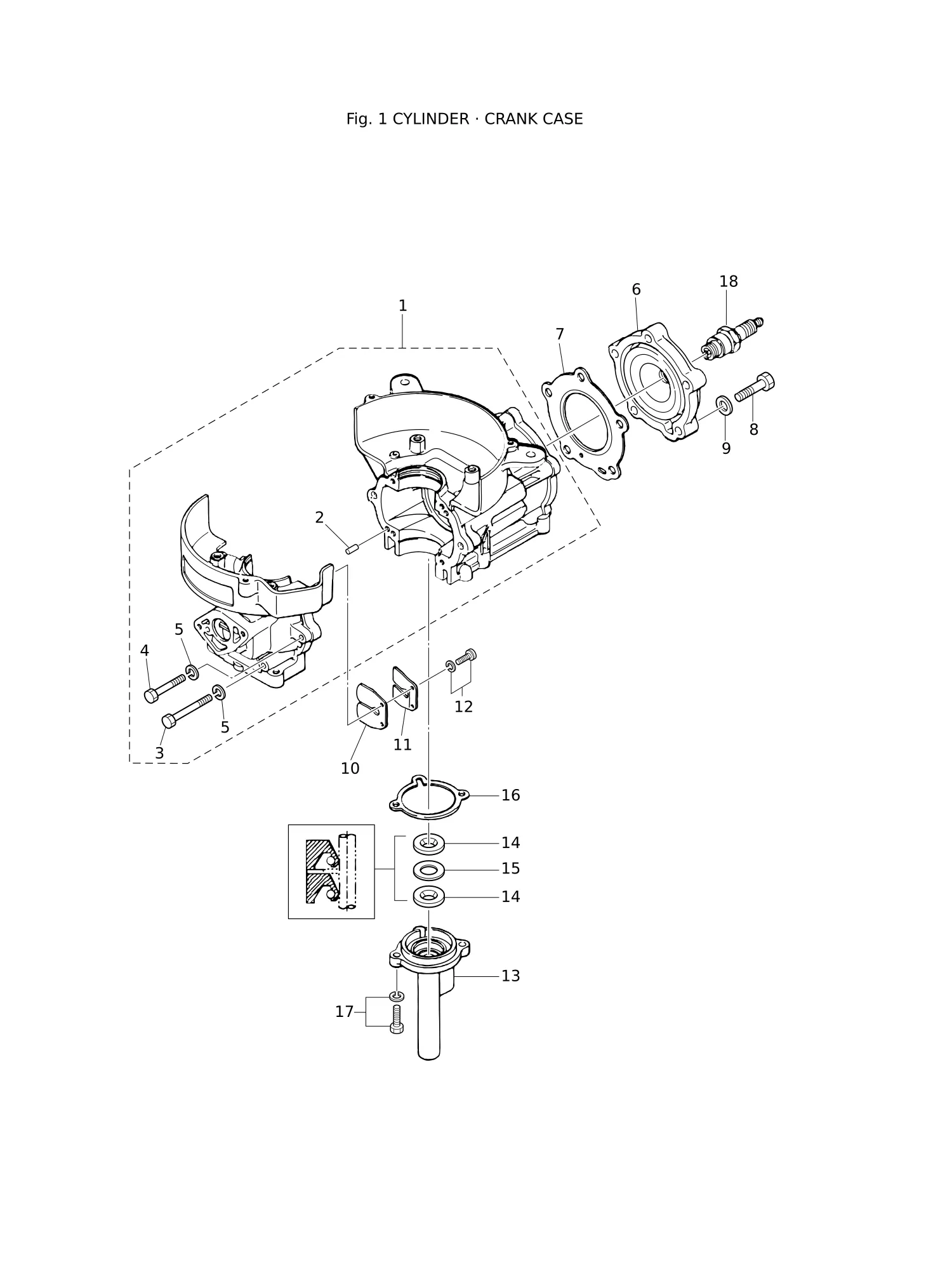 CYLINDER · CRANK CASE