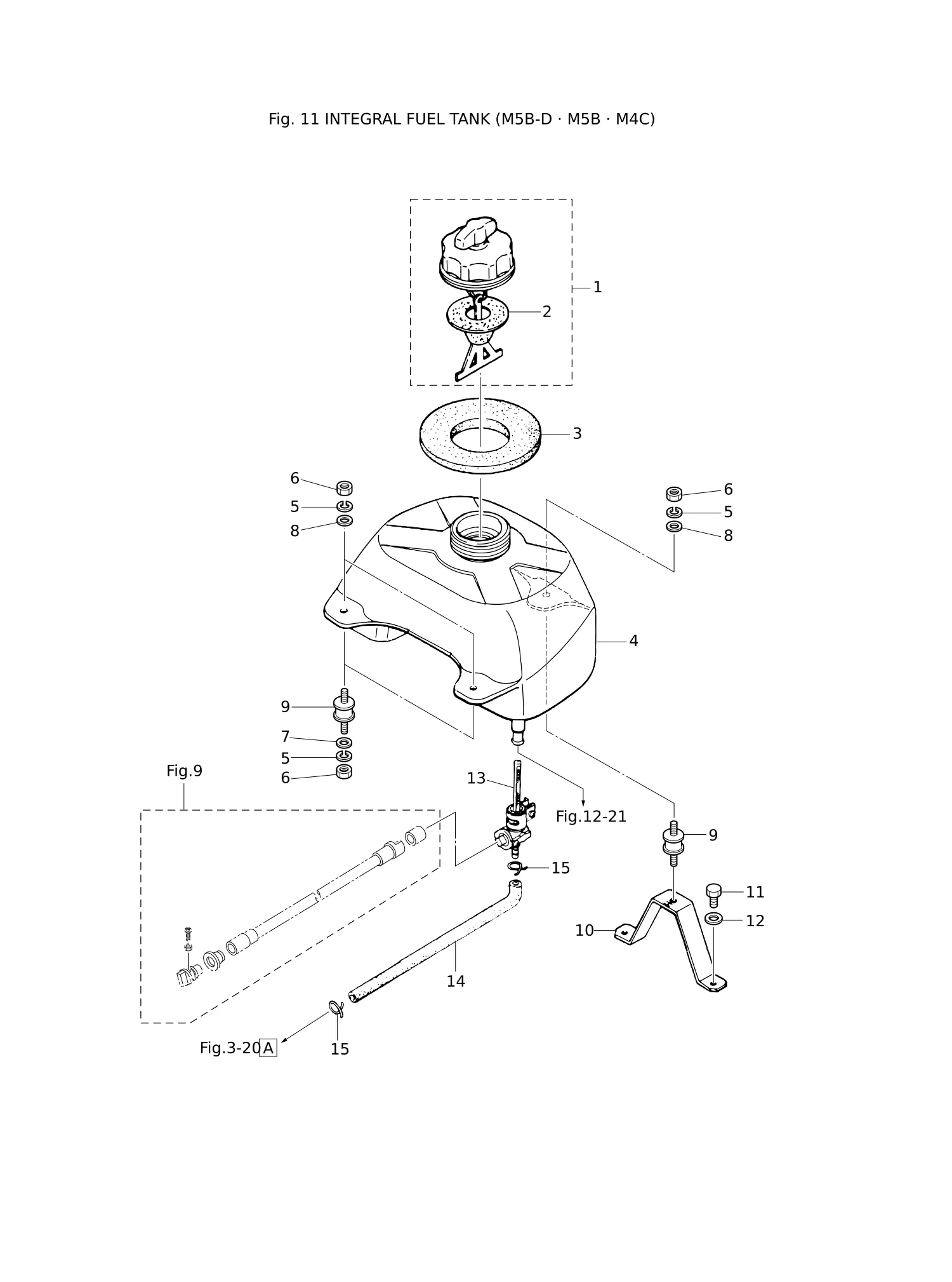 INTEGRAL FUEL TANK(M4C · M5B-D · M5B)