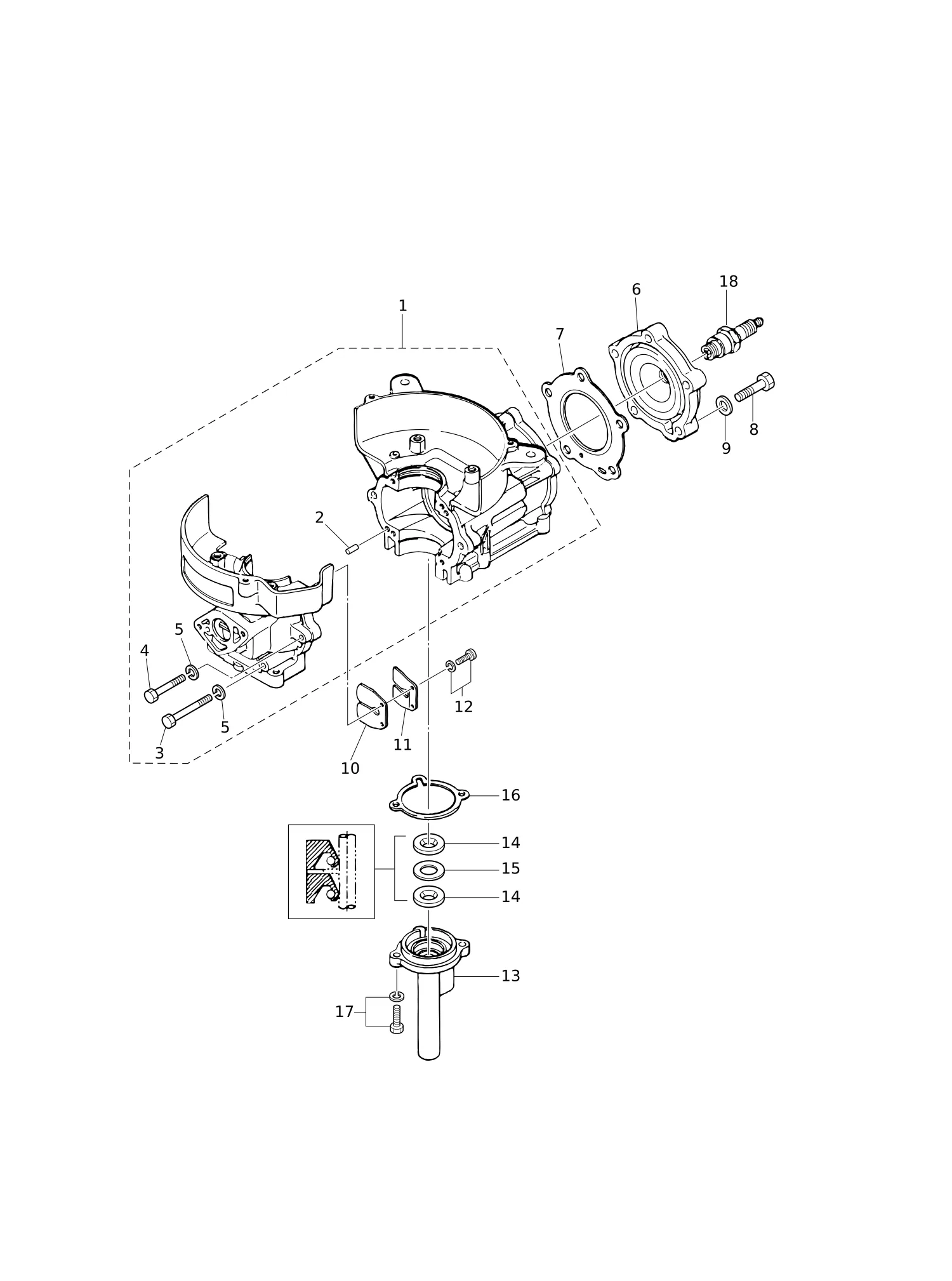 CYLINDER · CRANK CASE