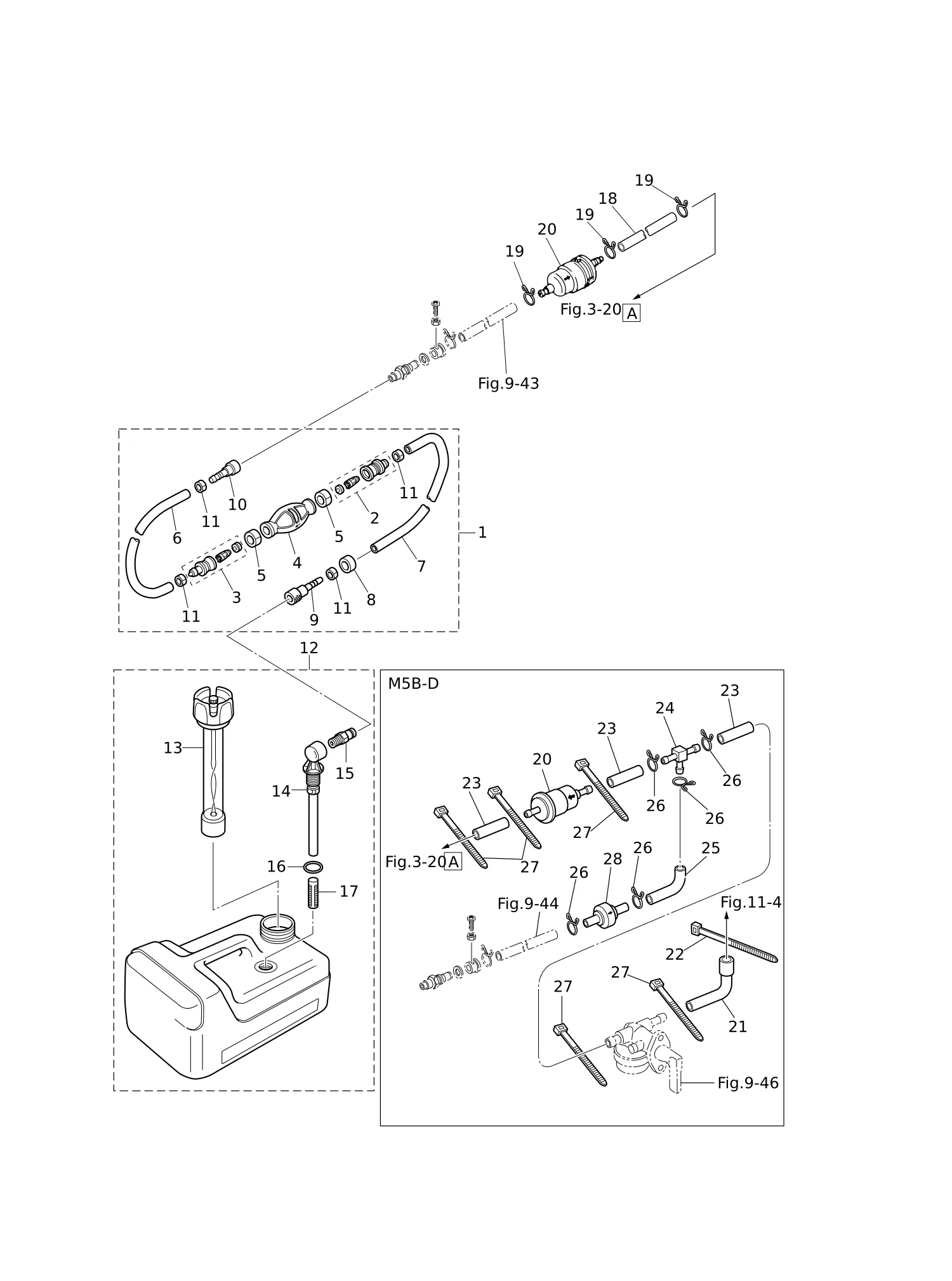 SEPARATE FUEL TANK · DUAL FUEL(M5B-D · M5B-S)