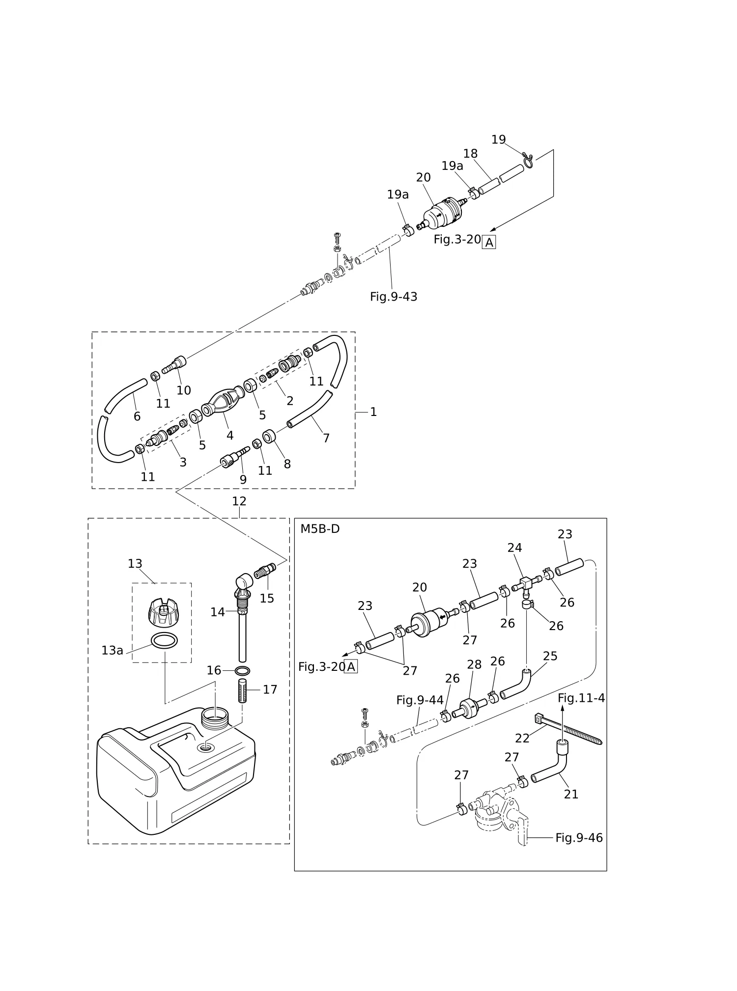 SEPARATE FUEL TANK · DUAL FUEL(M5B-D · M5B-S)