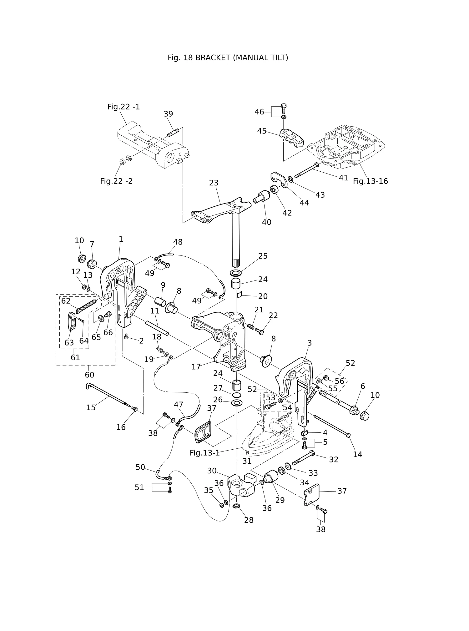 BRACKET (MANUAL TILT)