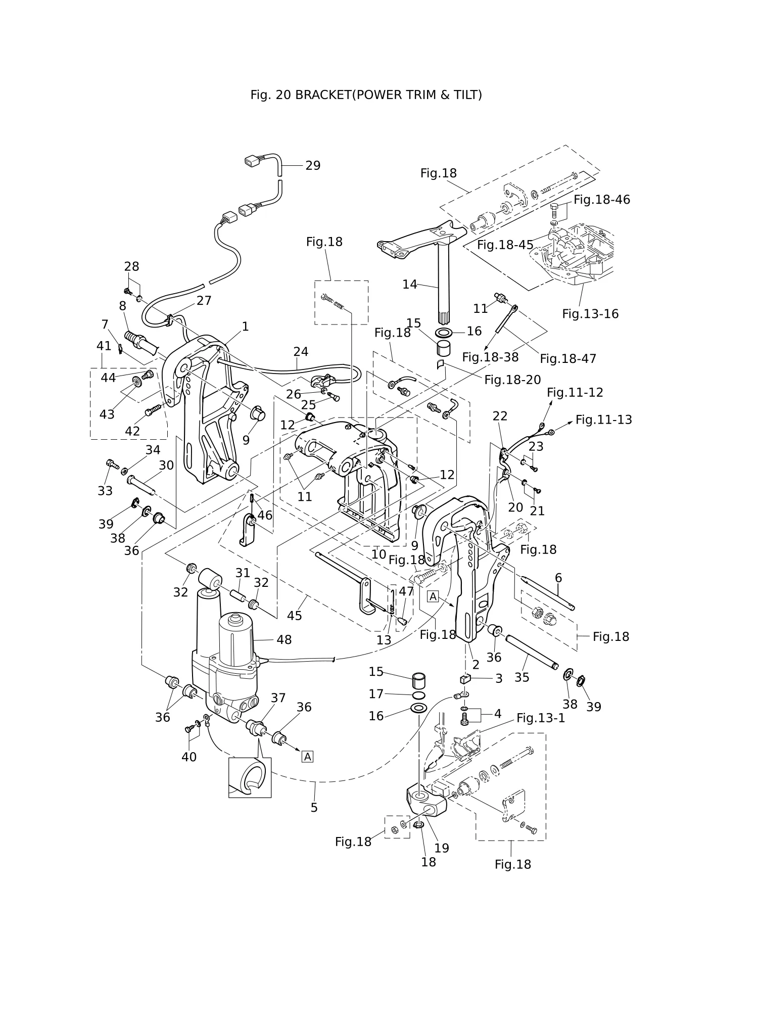 BRACKET (POWER TRIM & TILT)