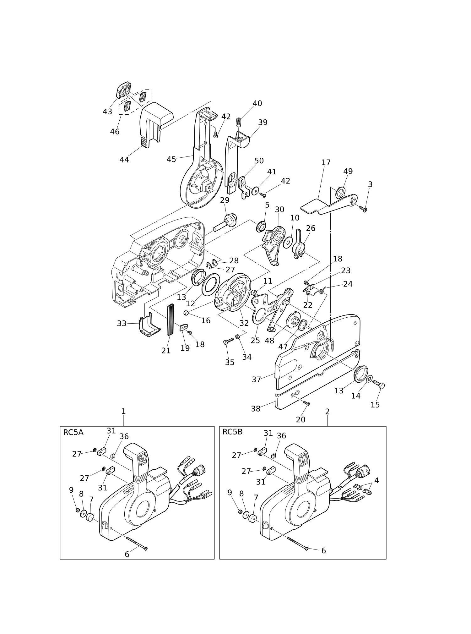 COMPONENT PARTS OF REMOTE CONTROL