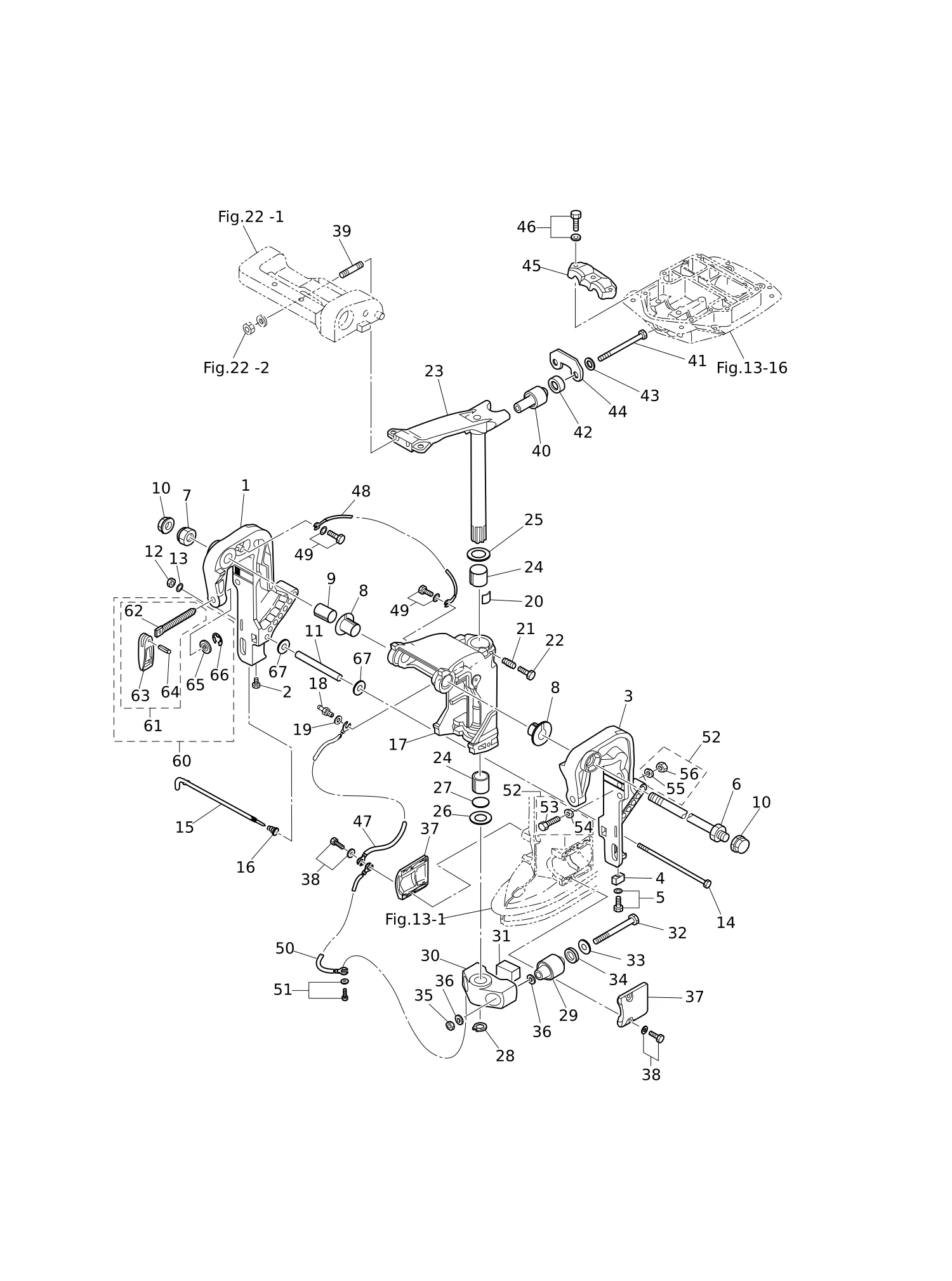 BRACKET (MANUAL TILT)