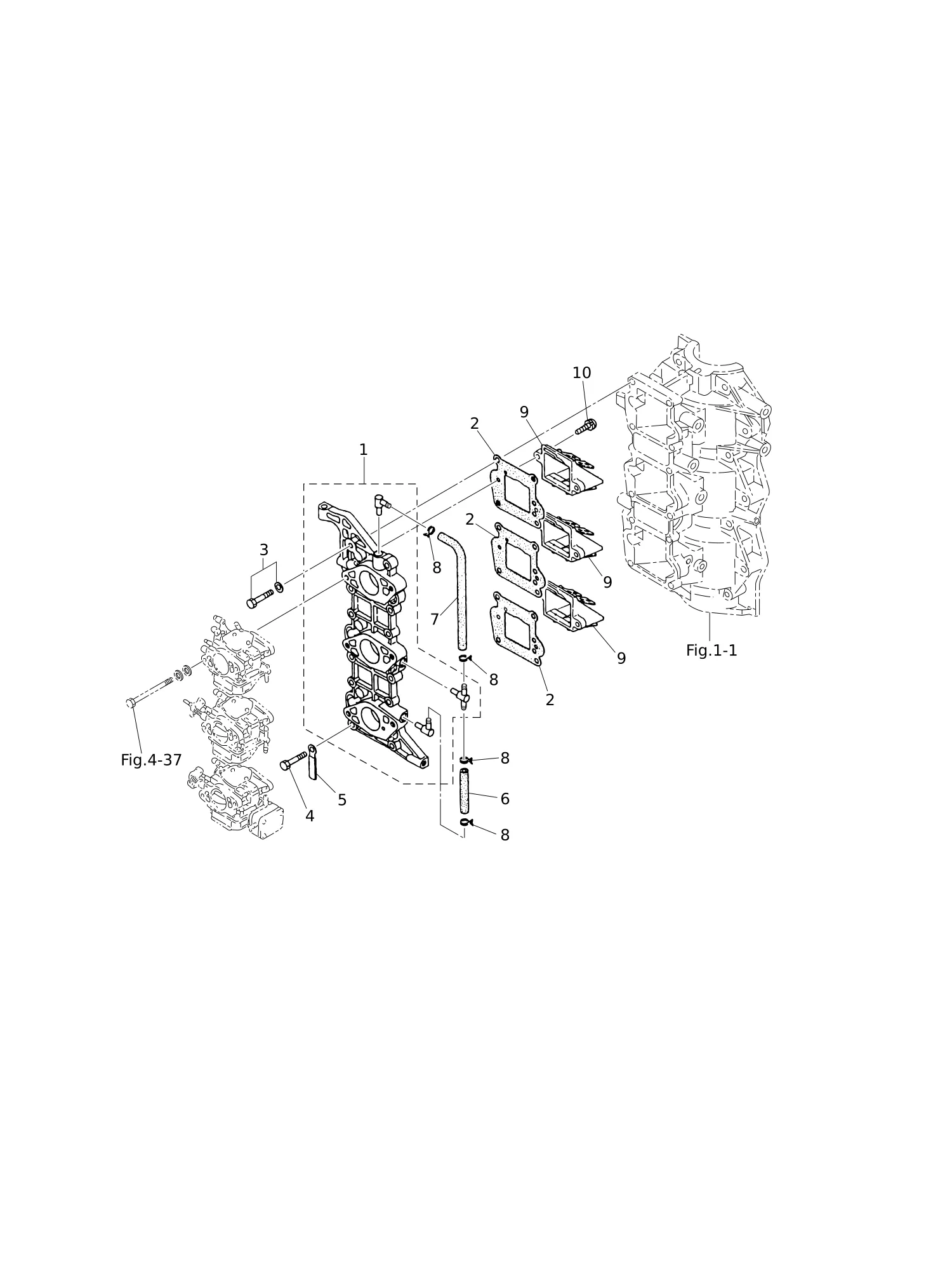 INTAKE MANIFOLD · REED VALVE