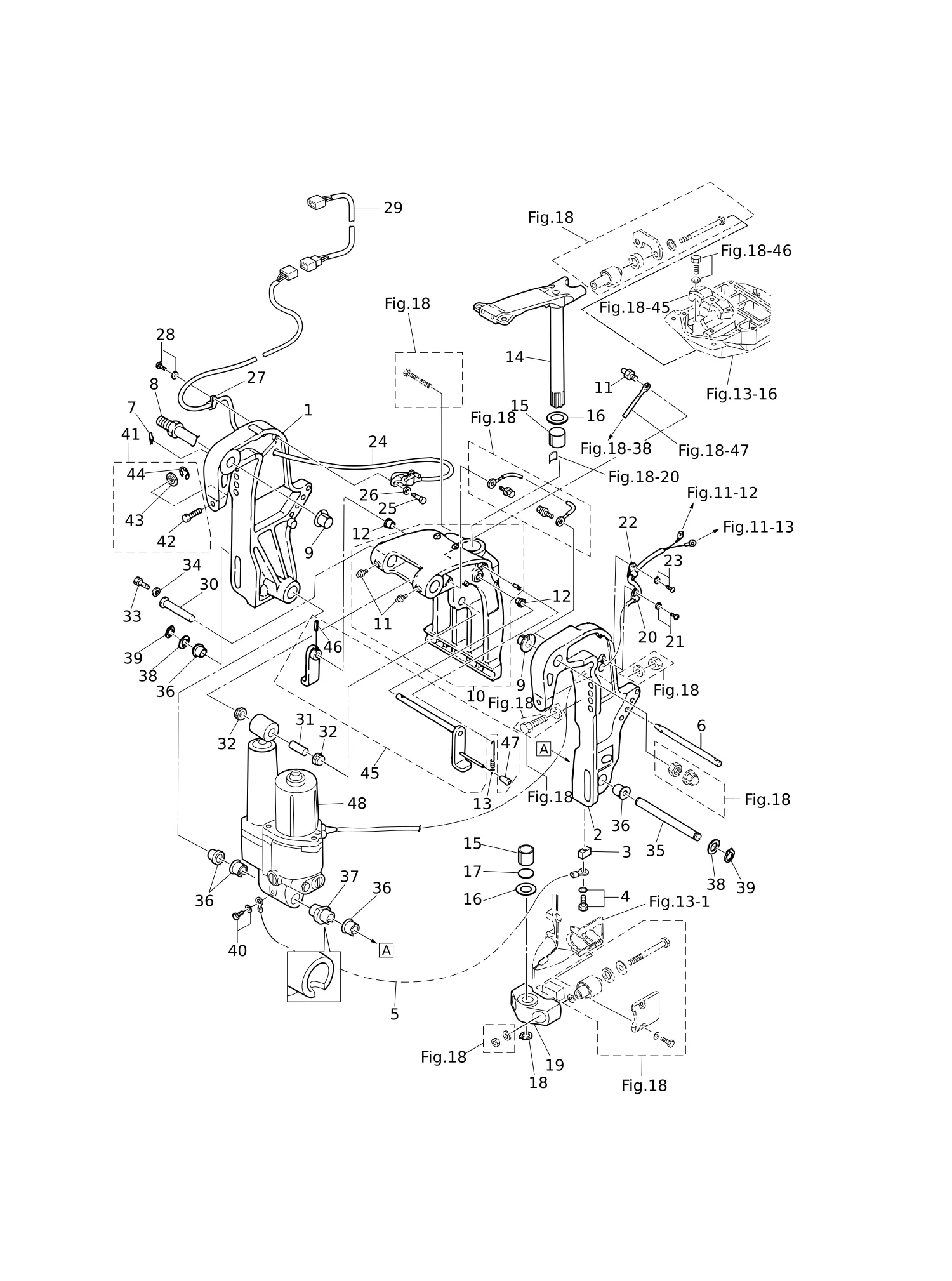 BRACKET (POWER TRIM & TILT)