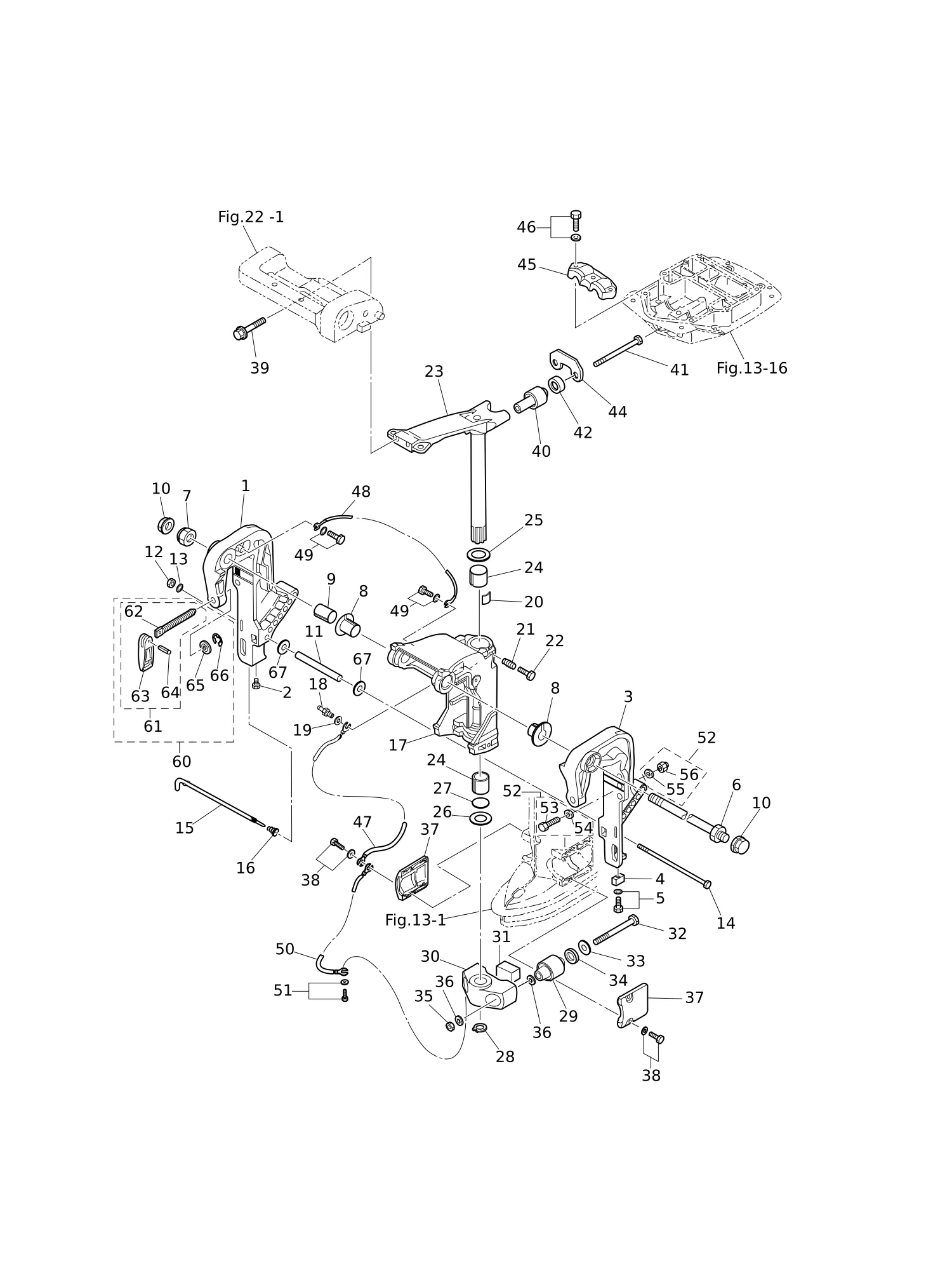 BRACKET (MANUAL TILT)