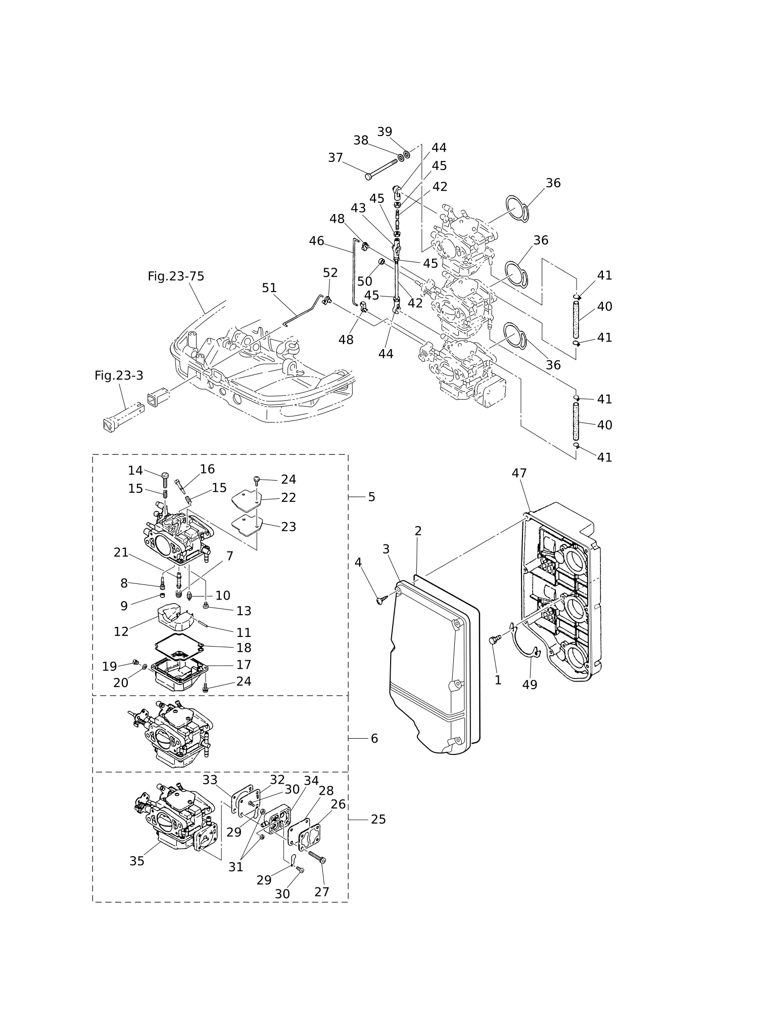 INTAKE SILENCER · CARBURETOR