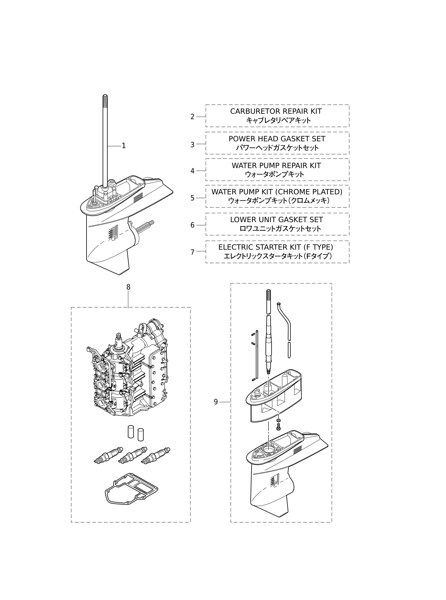 ASSEMBLY · KIT PARTS
