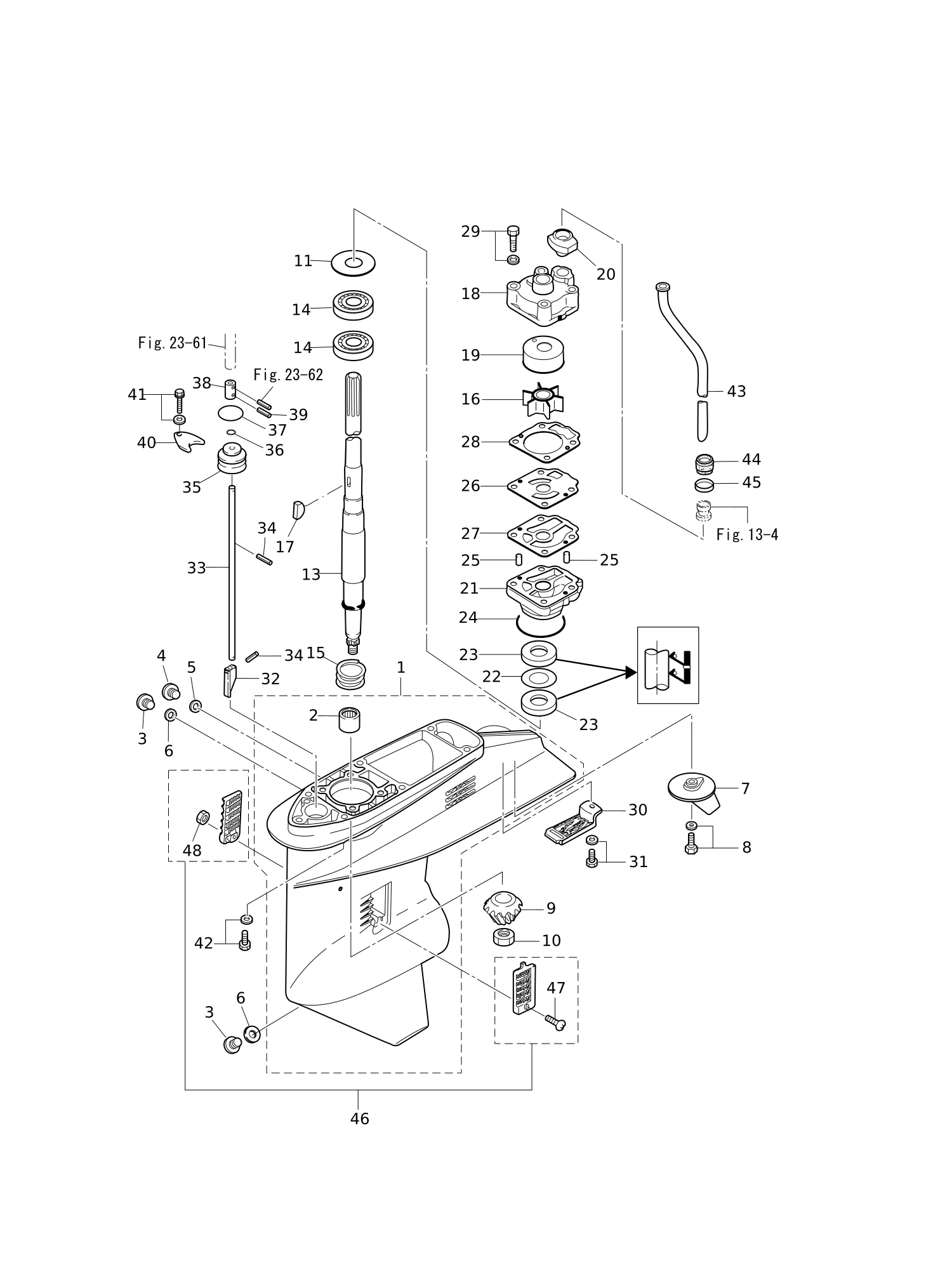 驱动轴齿轮箱 GEAR CASE (DRIVE SHAFT)