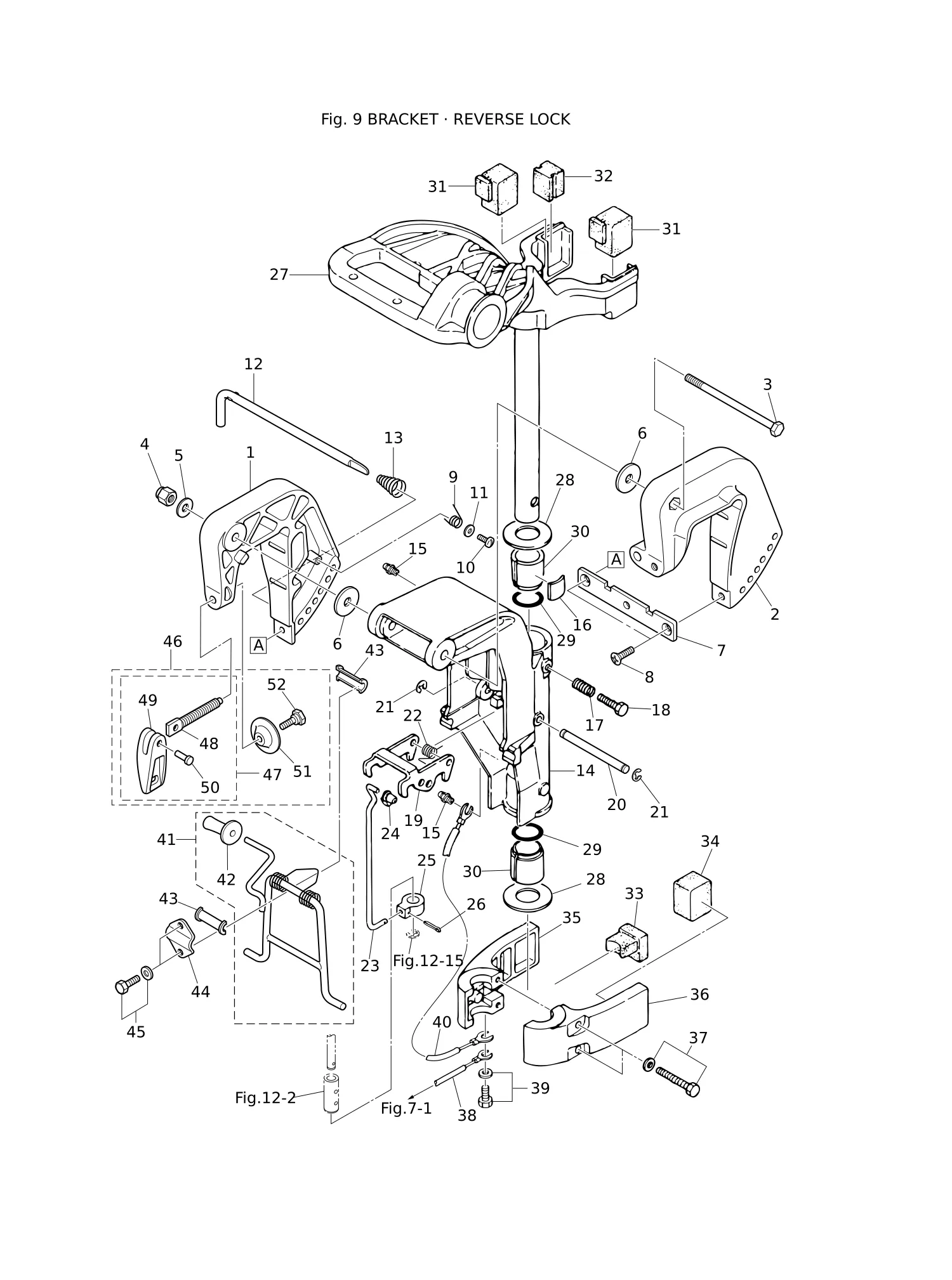 BRACKET · REVERSE LOCK