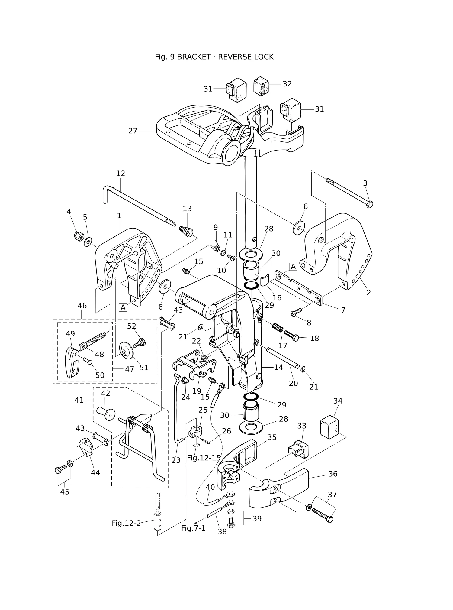 BRACKET · REVERSE LOCK
