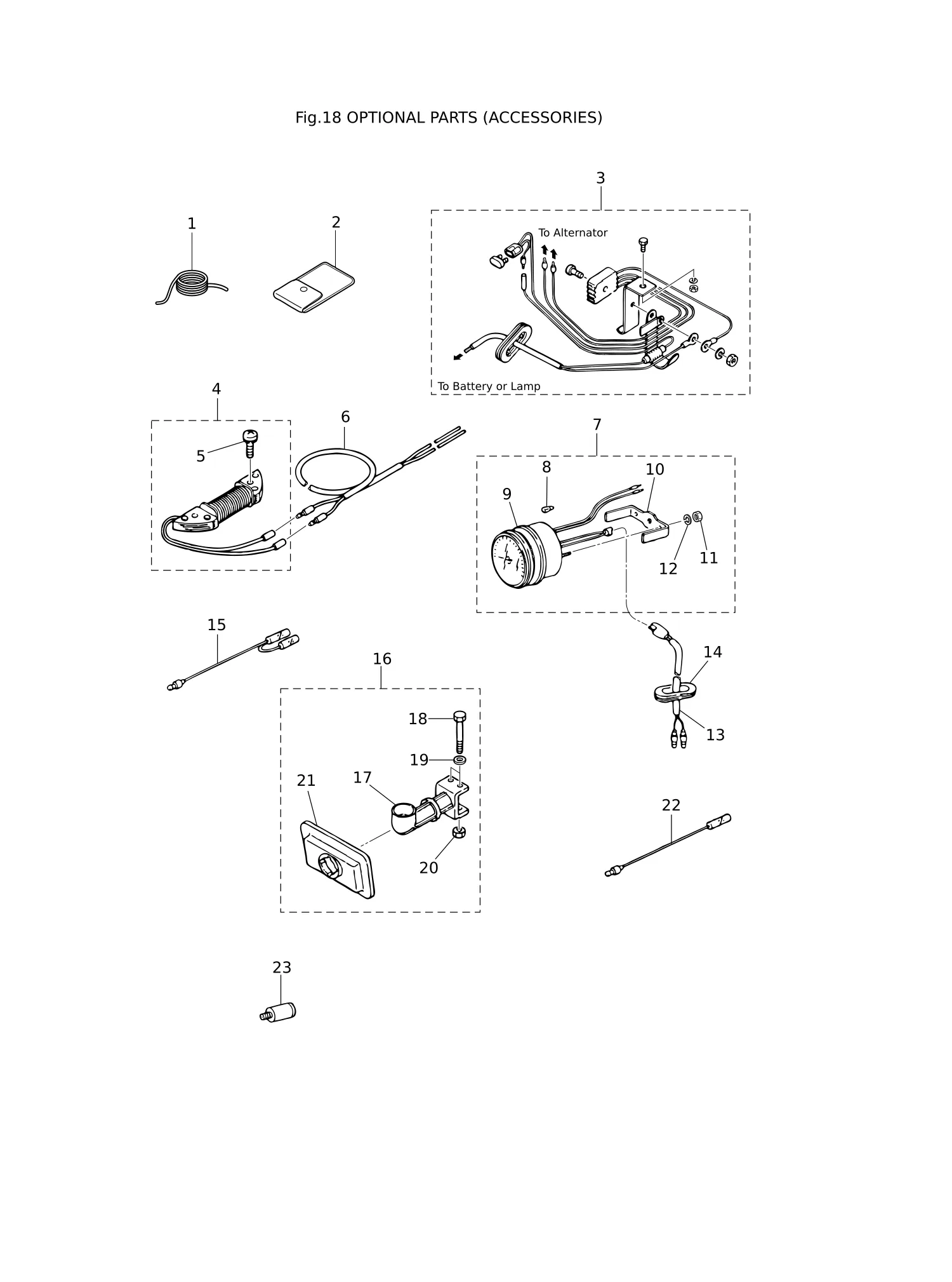 OPTIONAL PARTS (ACCESSORIES)
