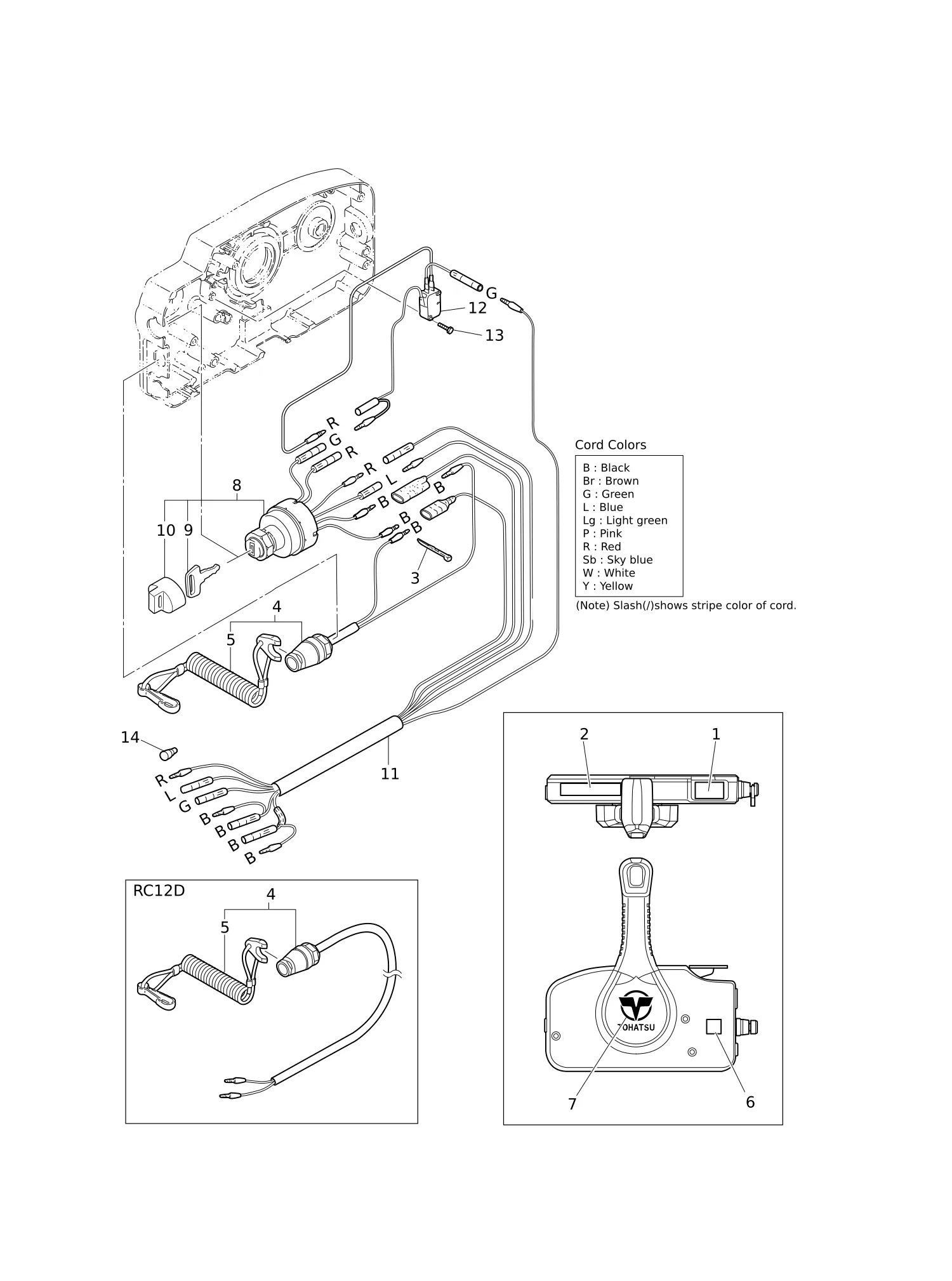 COMPONENT PARTS OF REMOTE CONTROL (ELECTRIC PARTS)