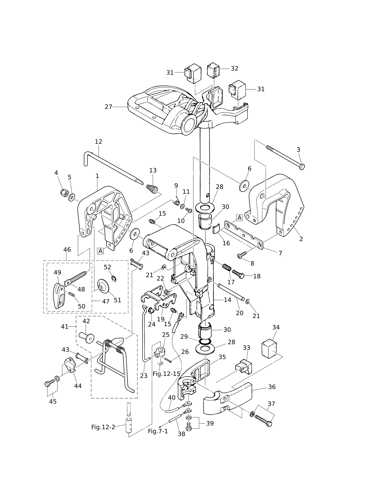 BRACKET · REVERSE LOCK