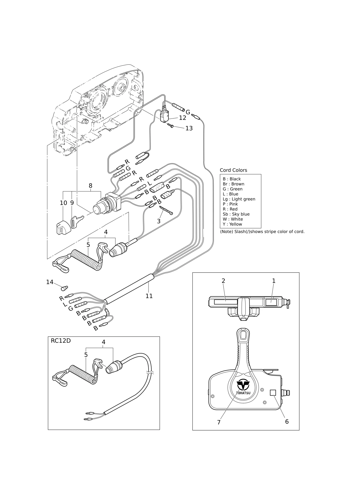 COMPONENT PARTS OF REMOTE CONTROL (ELECTRIC PARTS)