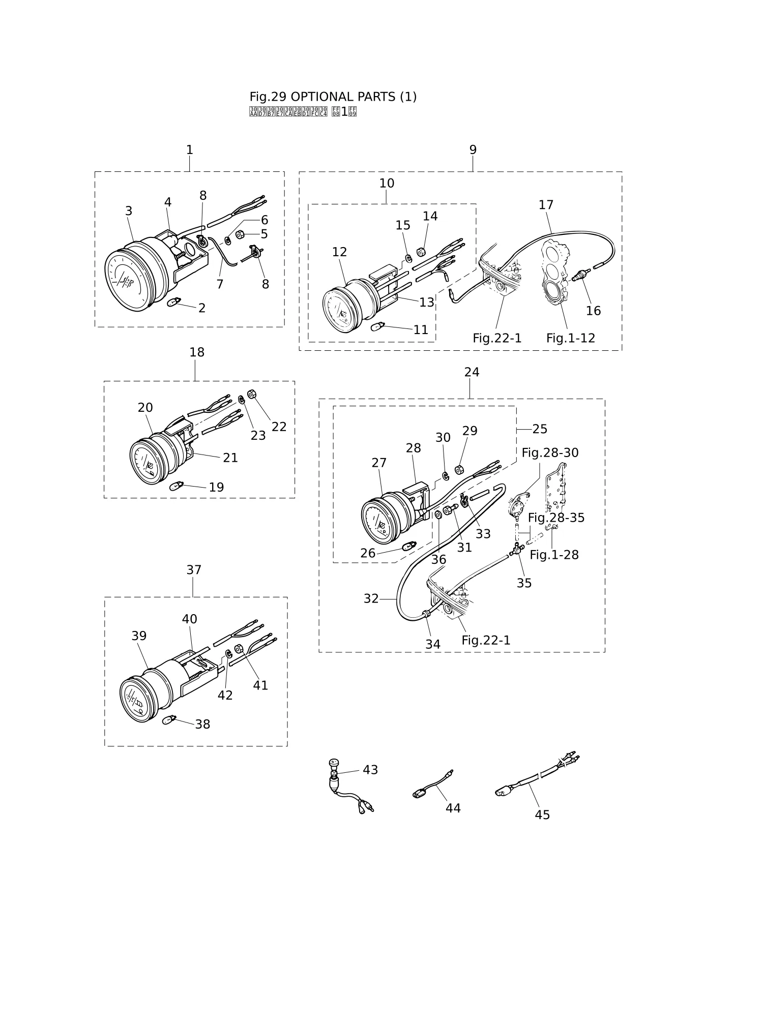 选装件(1) OPTIONAL PARTS (1)
