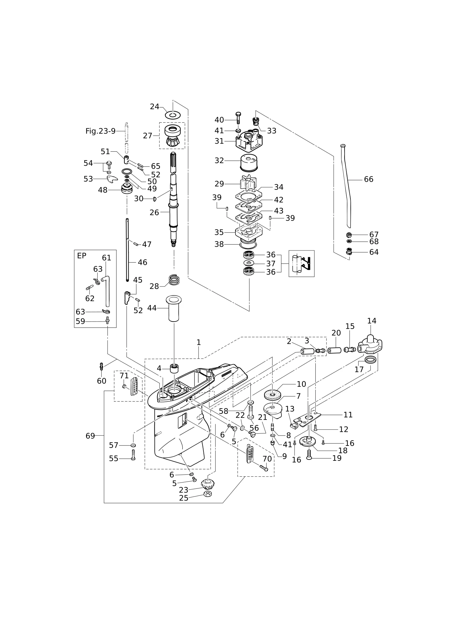 驱动轴齿轮箱 GEAR CASE (DRIVE SHAFT)