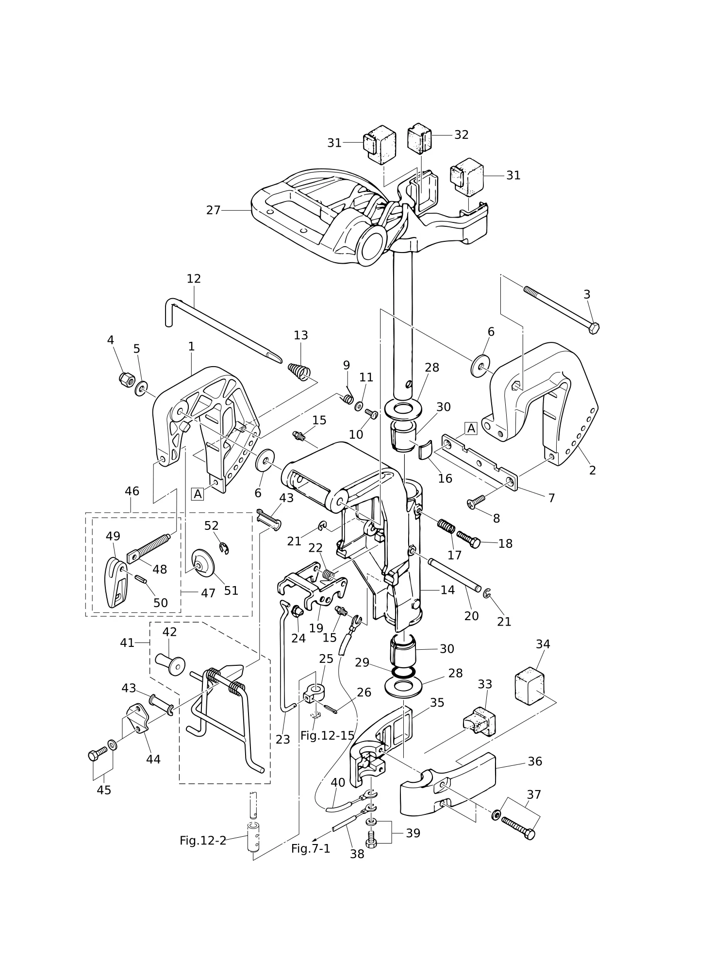 BRACKET · REVERSE LOCK