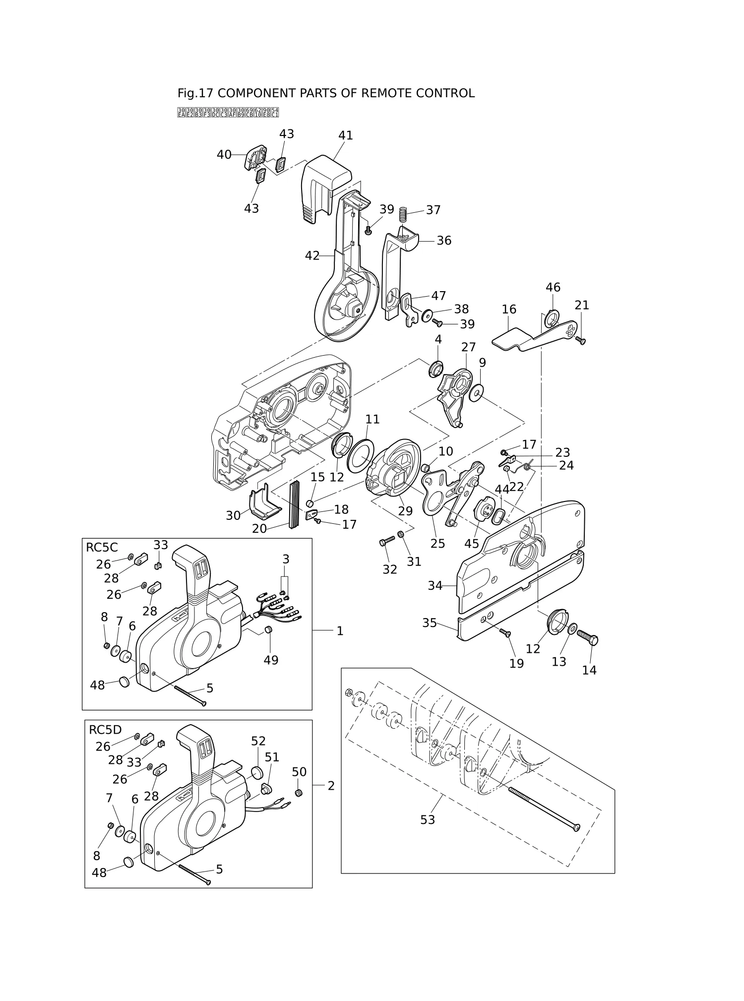 COMPONENT PARTS OF REMOTE CONTROL