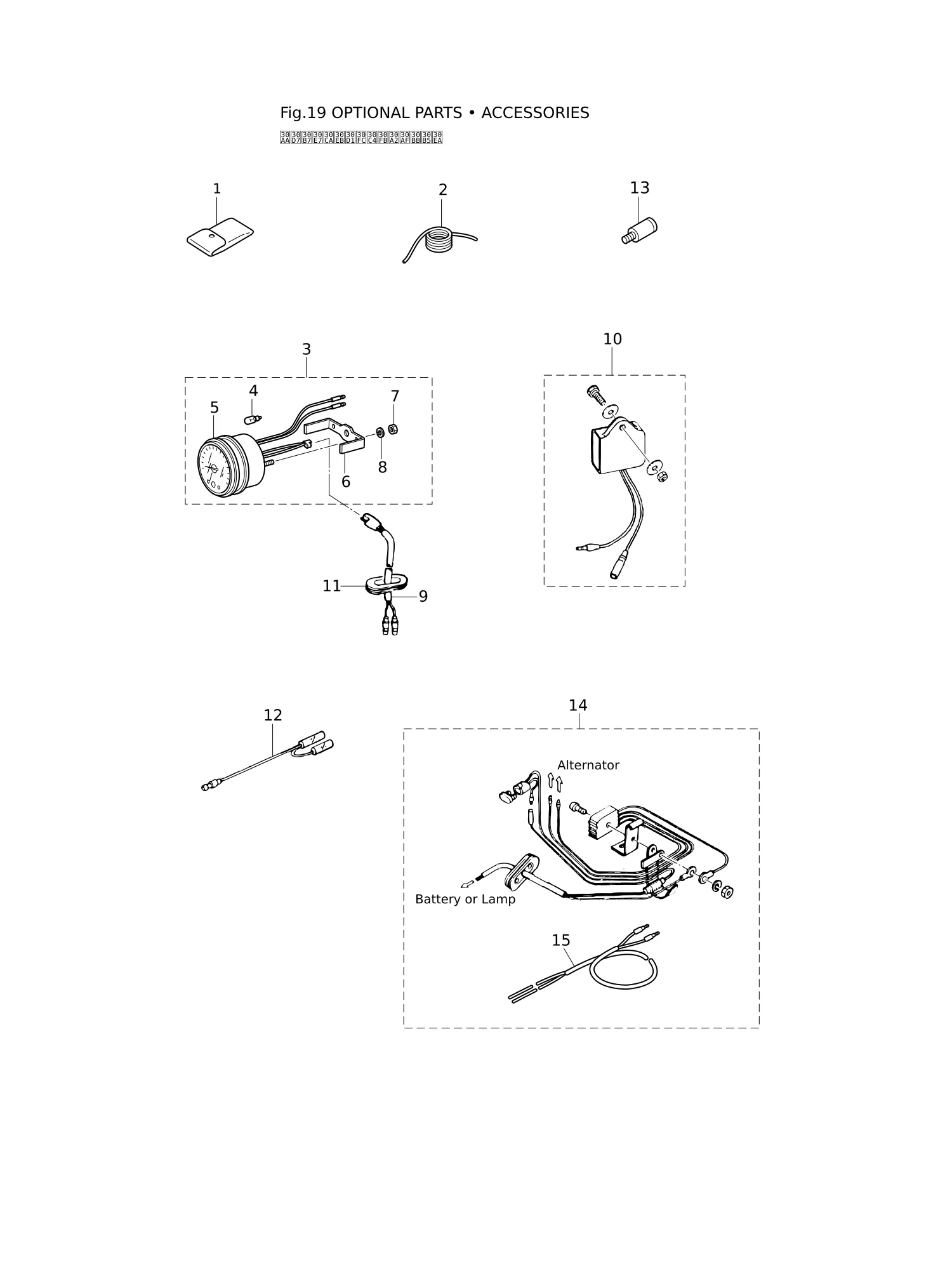 OPTIONAL PARTS · ACCESSORIES