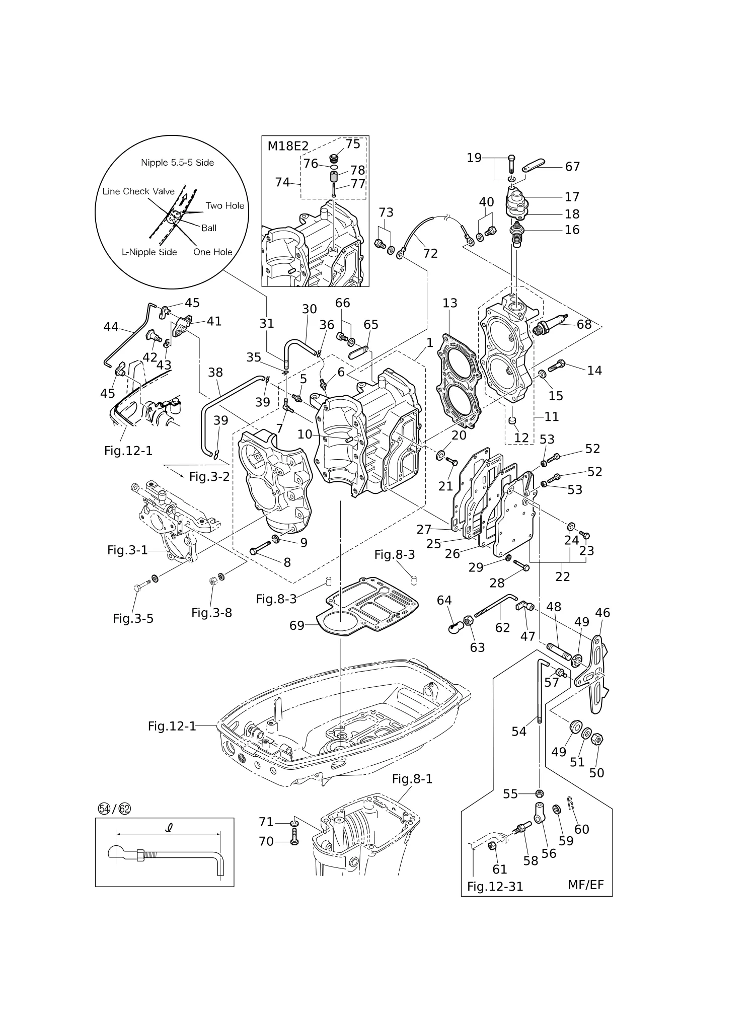 CYLINDER · CRANK CASE