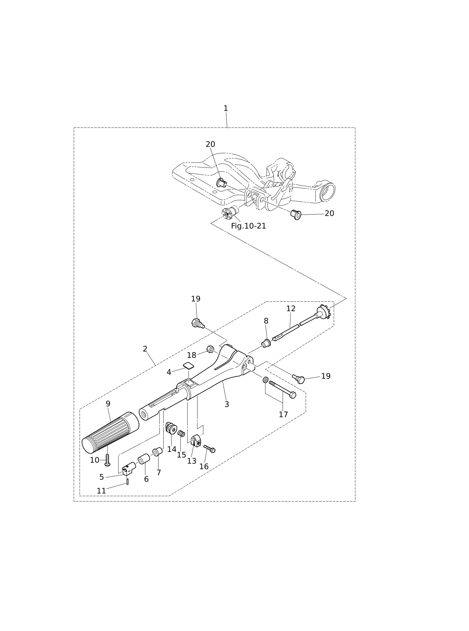 TILLER HANDLE