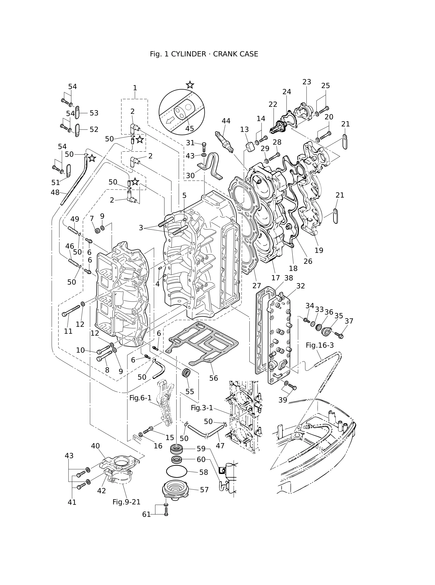 CYLINDER · CRANK CASE