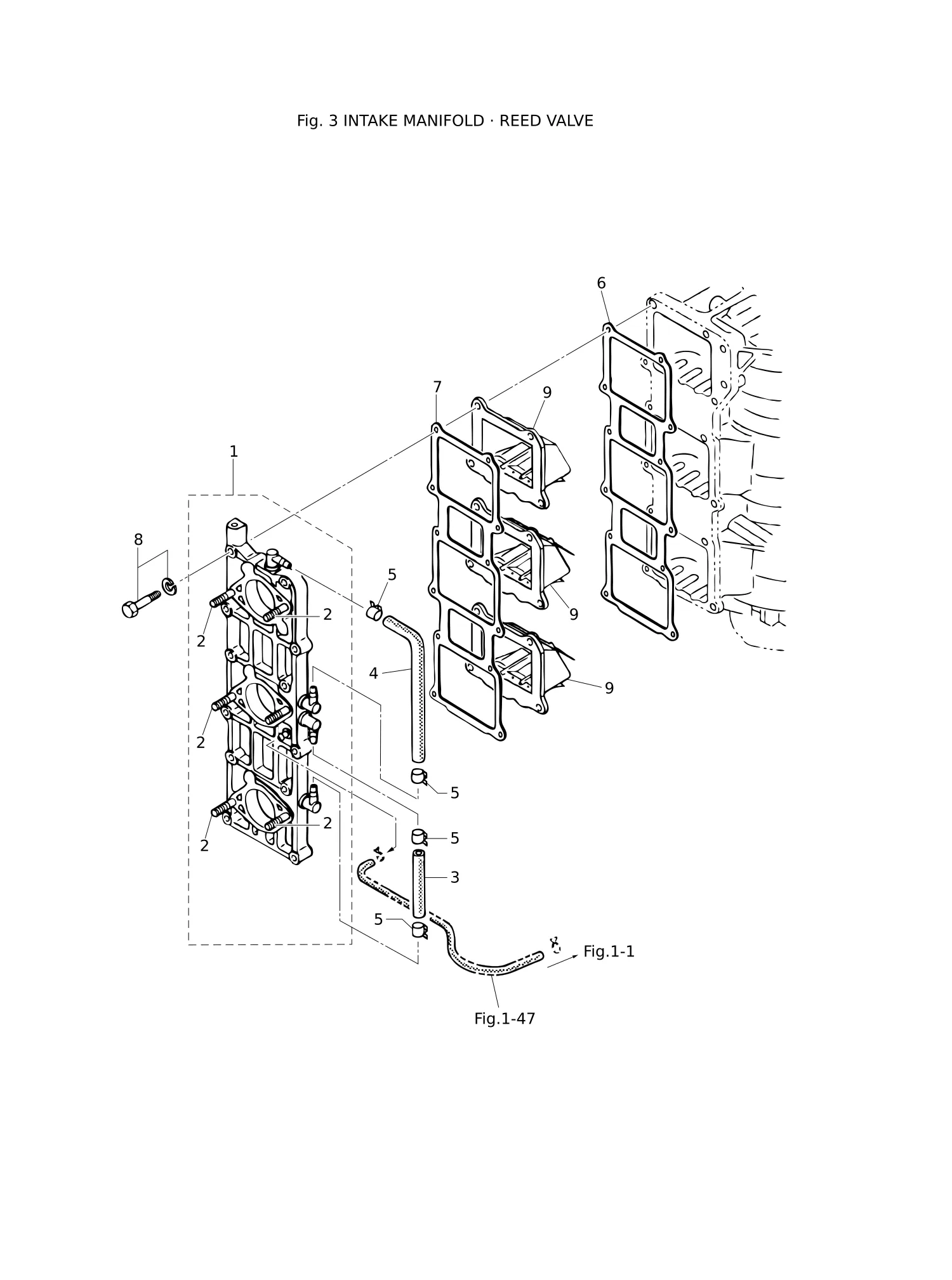 INTAKE MANIFOLD · REED VALVE