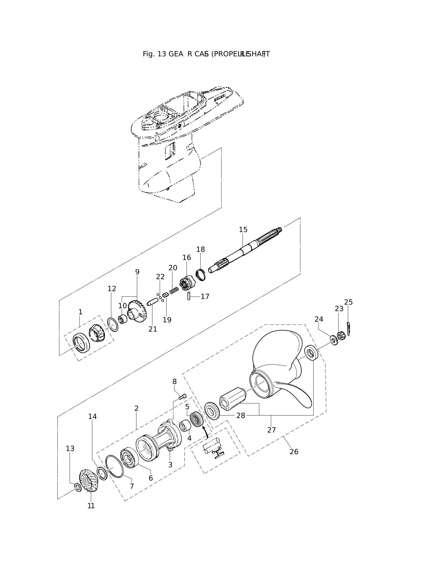 GEAR CASE (PROPELLER SHAFT)