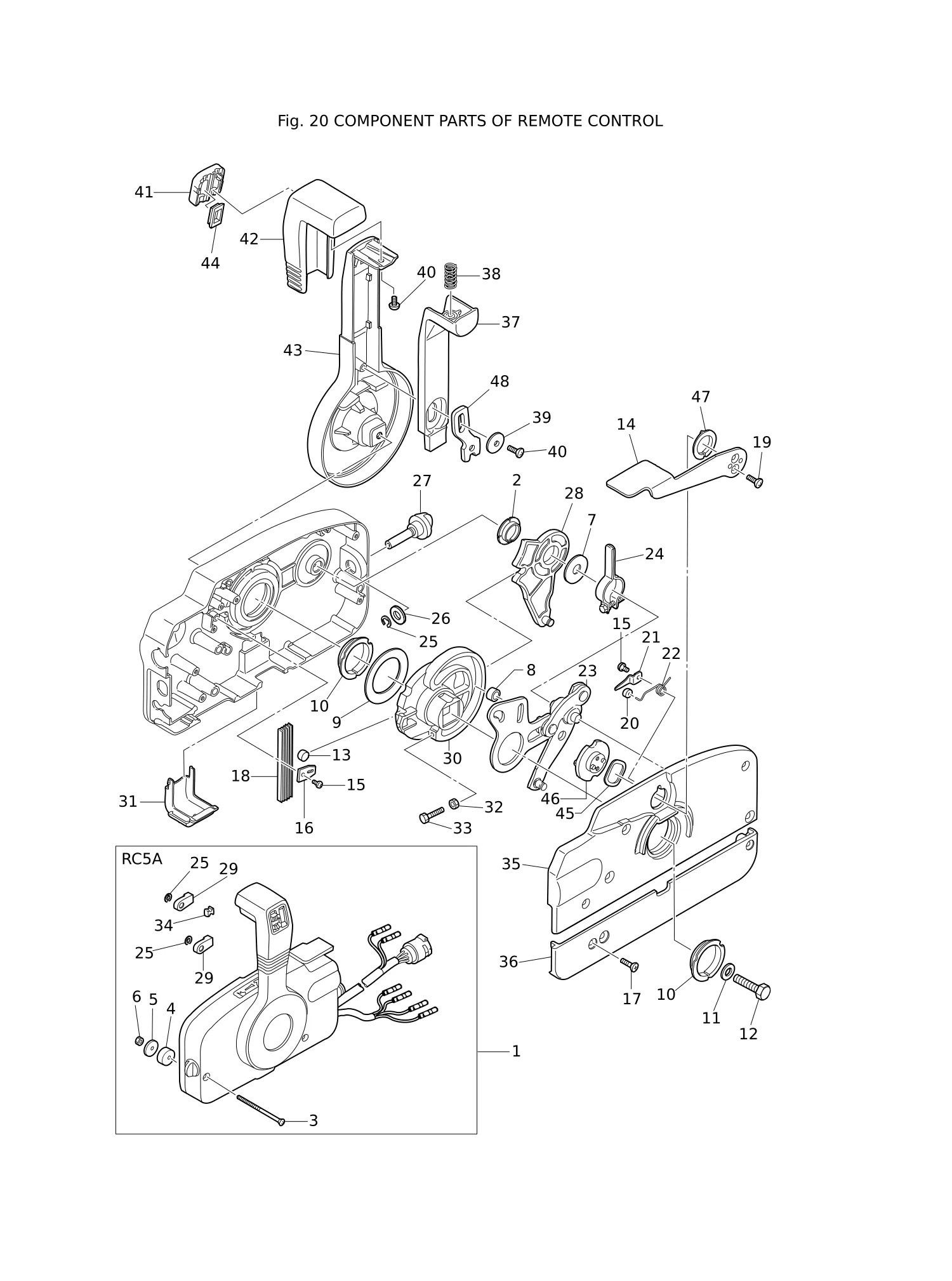 COMPONENT PARTS OF REMOTE CONTROL