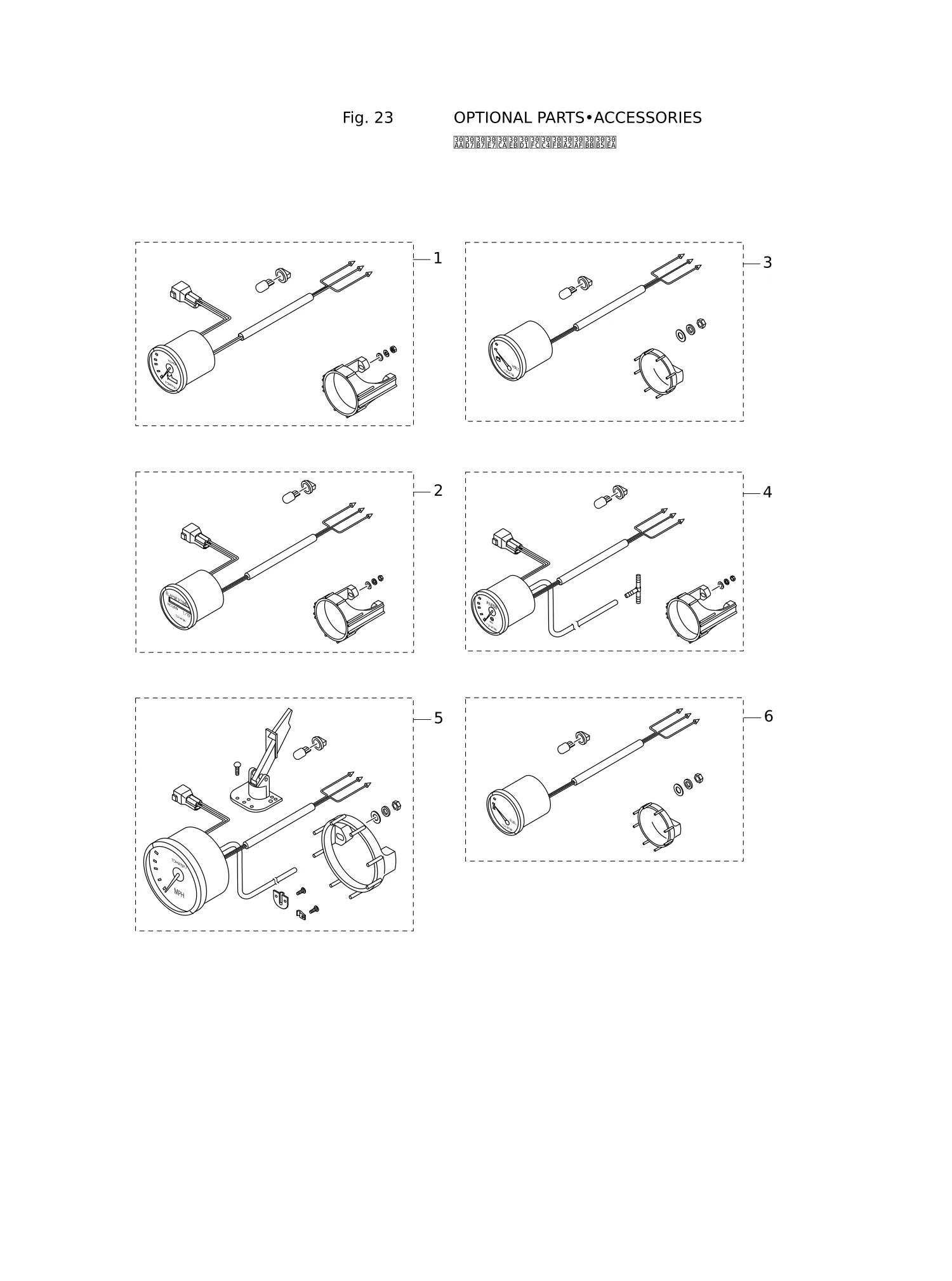 选装件(1) OPTIONAL PARTS (1)