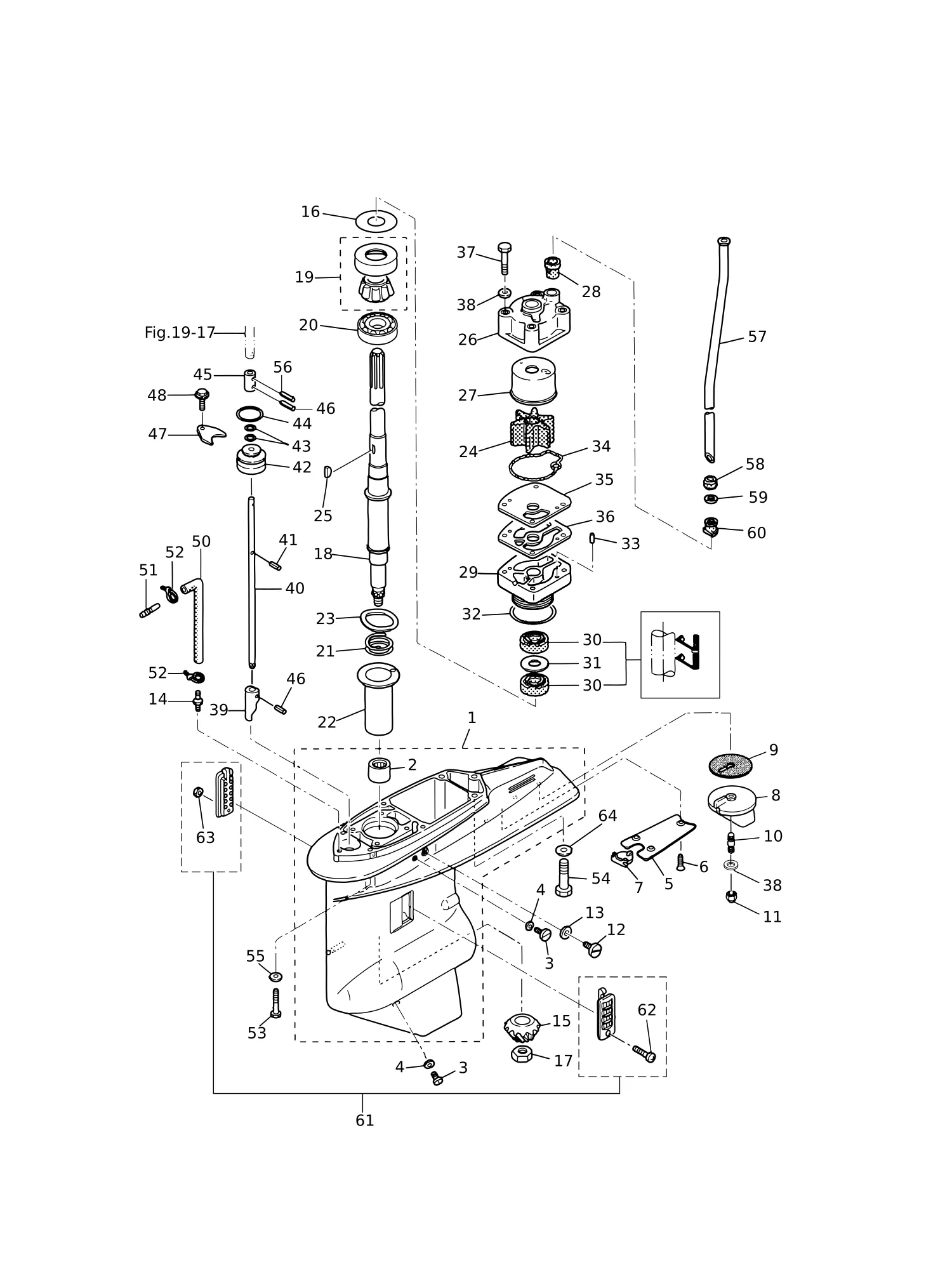 驱动轴齿轮箱 GEAR CASE (DRIVE SHAFT)