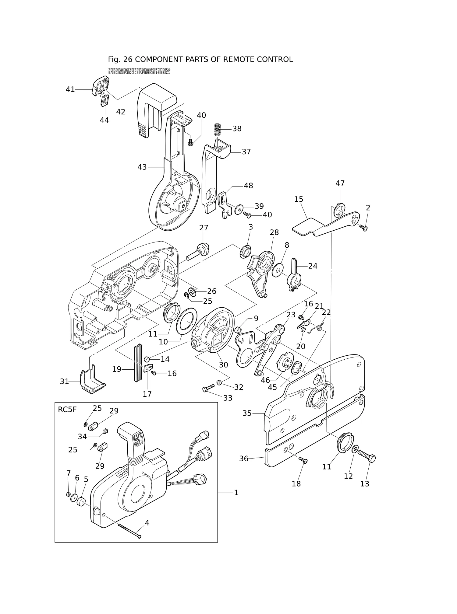 COMPONENT PARTS OF REMOTE CONTROL