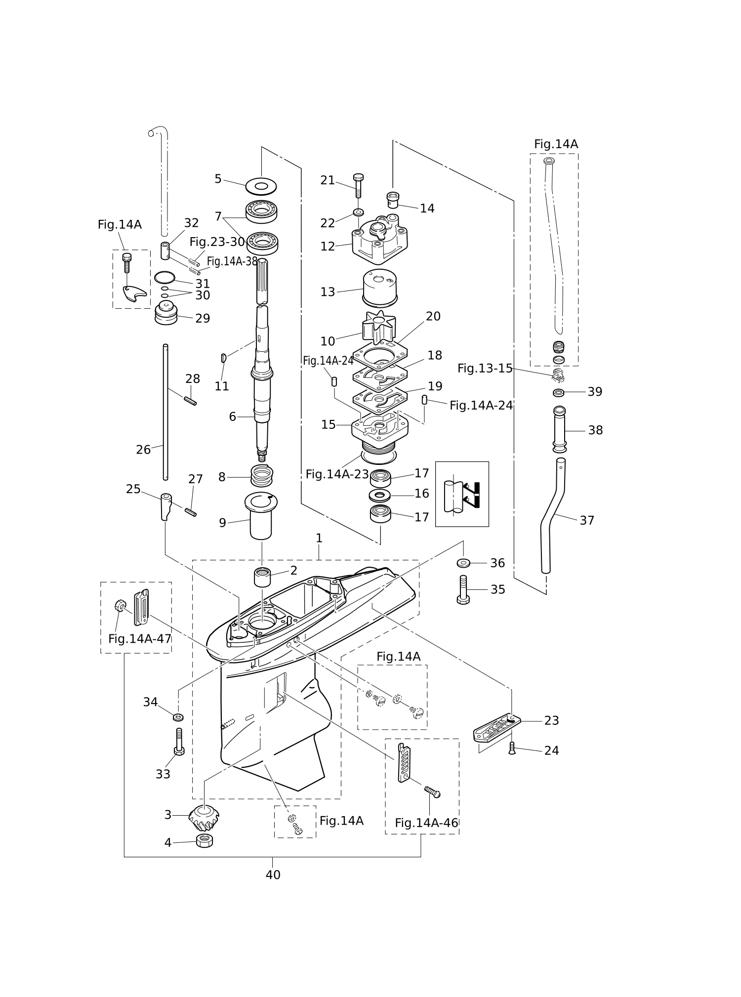 GEAR CASE (DRIVE SHAFT) MWD50B2