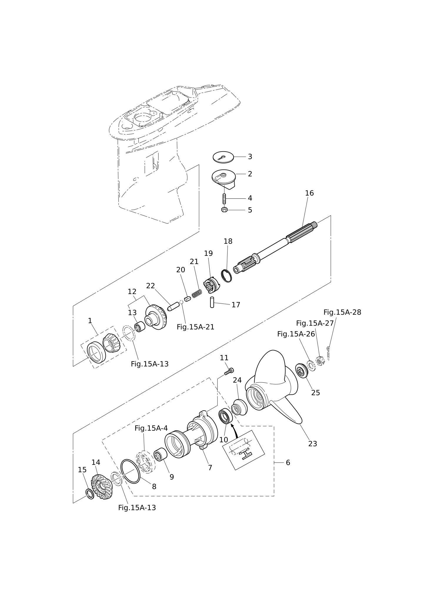 GEAR CASE (PROPELLER SHAFT) MWD50B2
