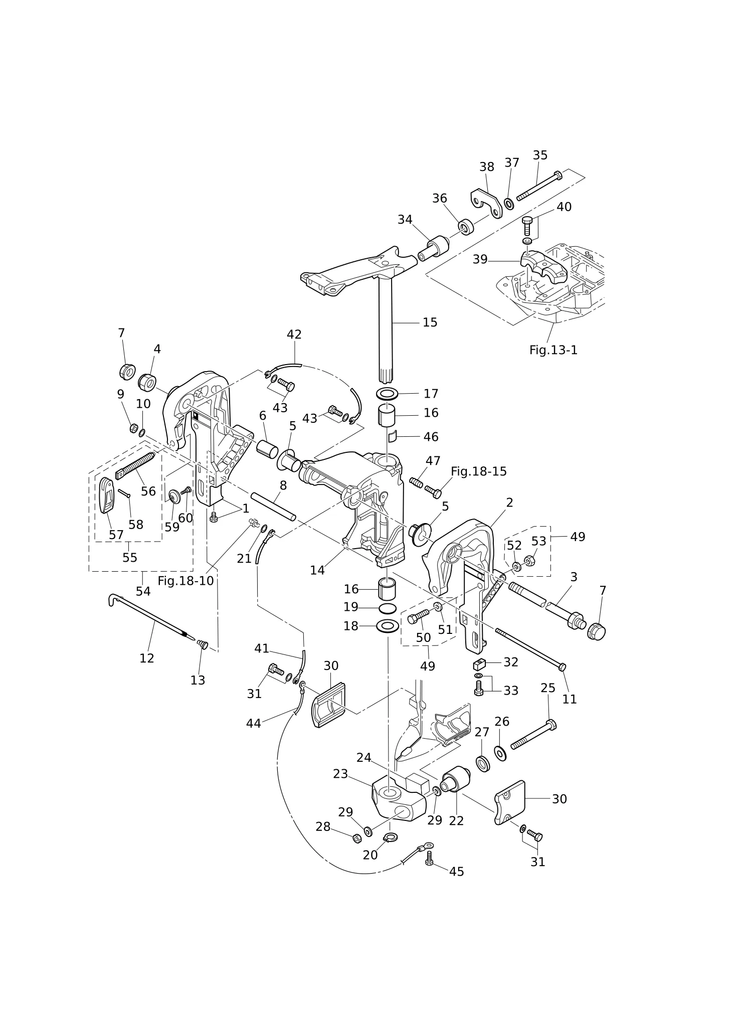BRACKET (1) MANUAL TILT (EFO/EPO MODEL)