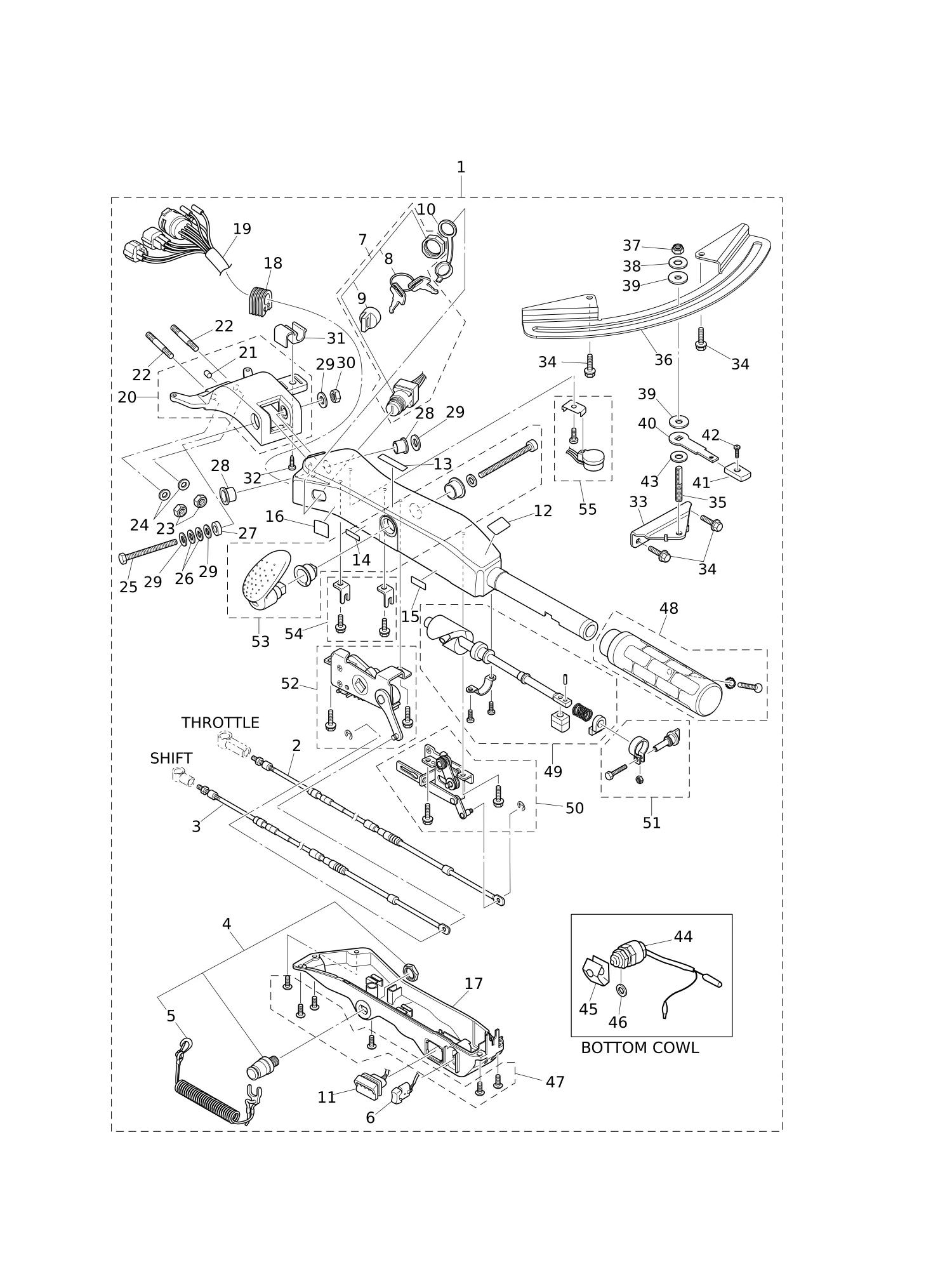 TILLER HANDLE (MD40/MD50B2)