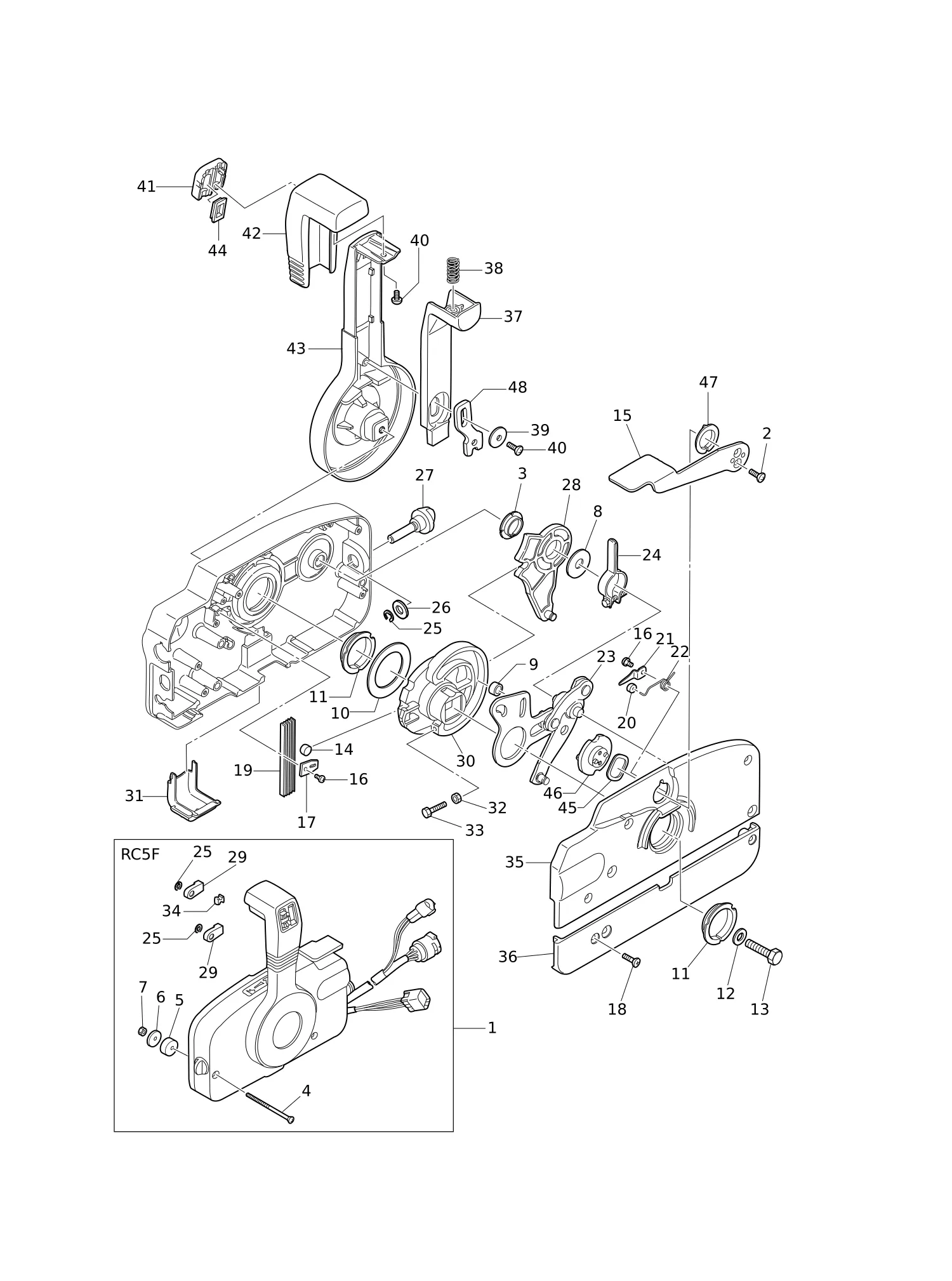 COMPONENT PARTS OF REMOTE CONTROL